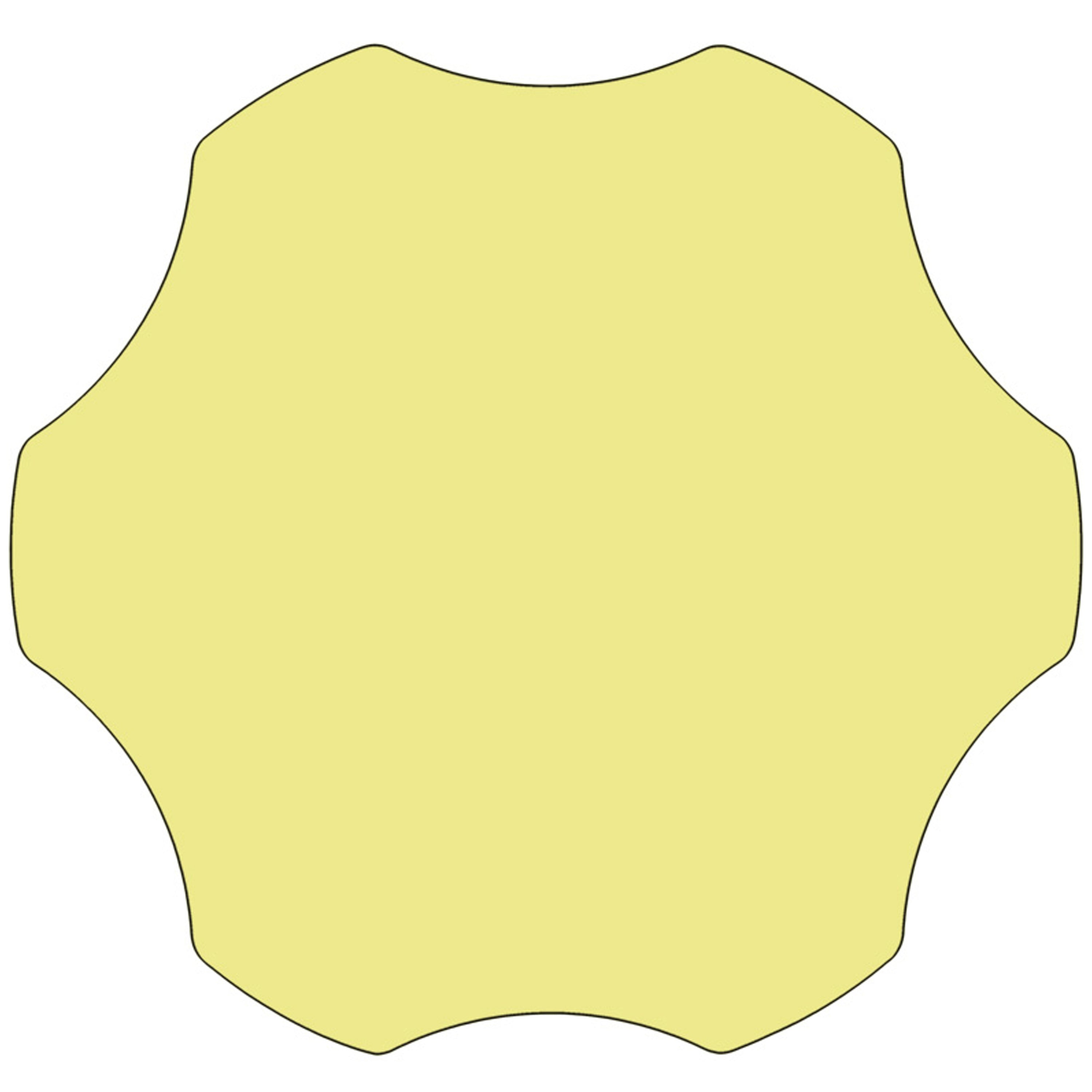 Wren 60'' Flower Yellow Thermal Laminate Activity Table - Standard Height Adjustable Legs