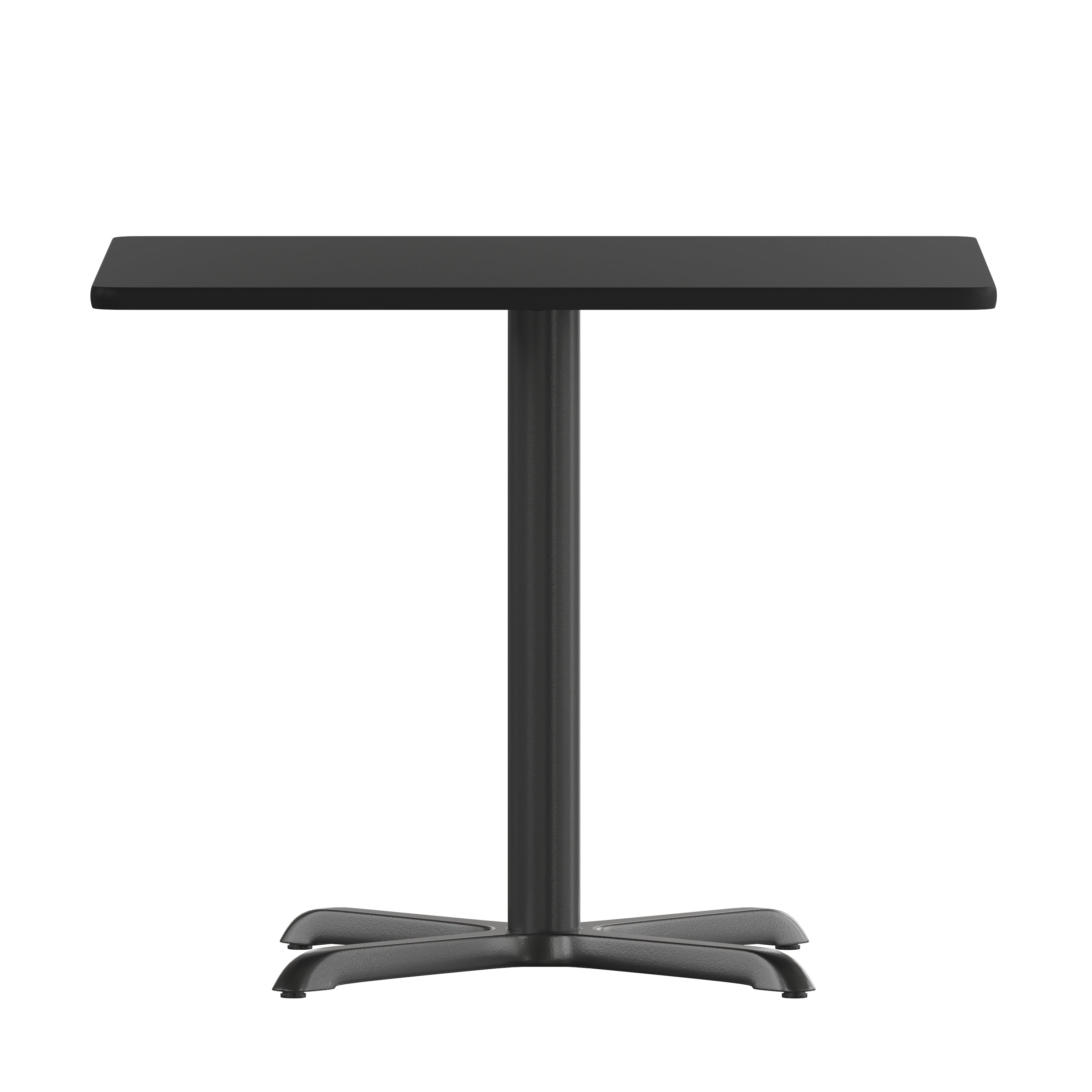 Stiles 36'' Square Black Laminate Table Top with 30'' x 30'' Table Height Base