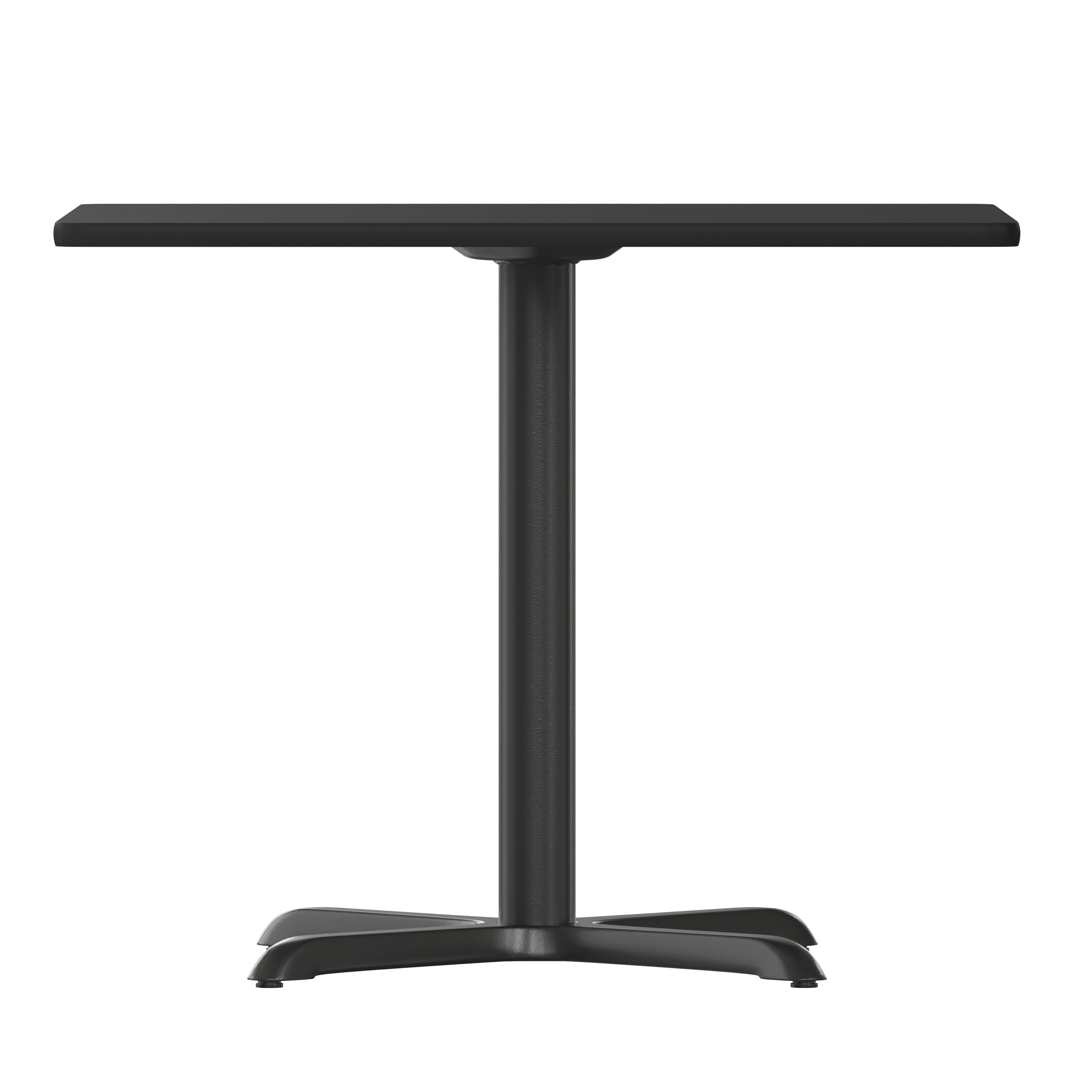 Stiles 36'' Square Black Laminate Table Top with 30'' x 30'' Table Height Base