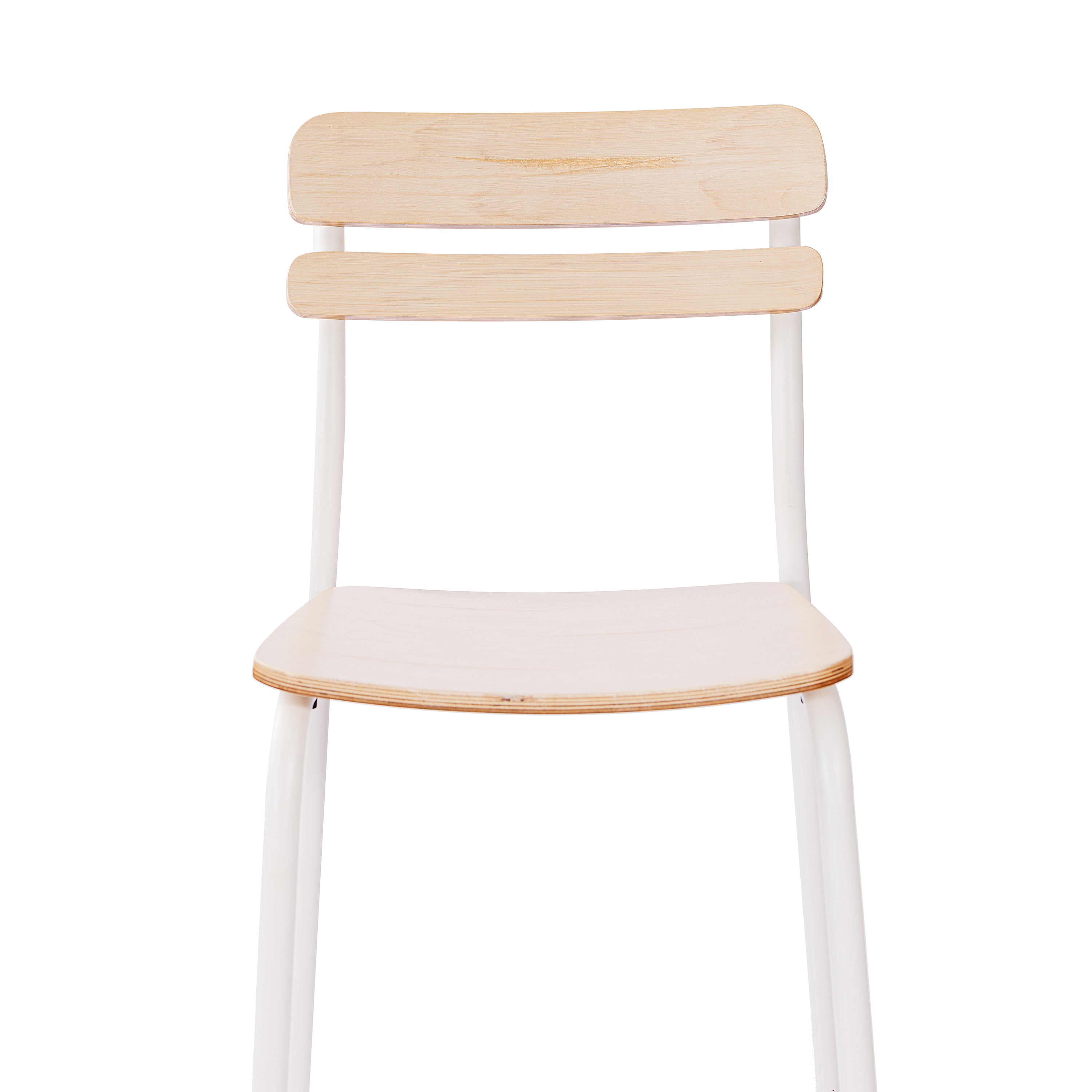 Cyprus Commercial Grade Solid Wood Bar Stool with White Metal Frame and Antique White Finish
