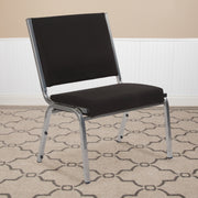 HERCULES Series 1000 lb. Rated Black Fabric Bariatric Medical Reception Chair