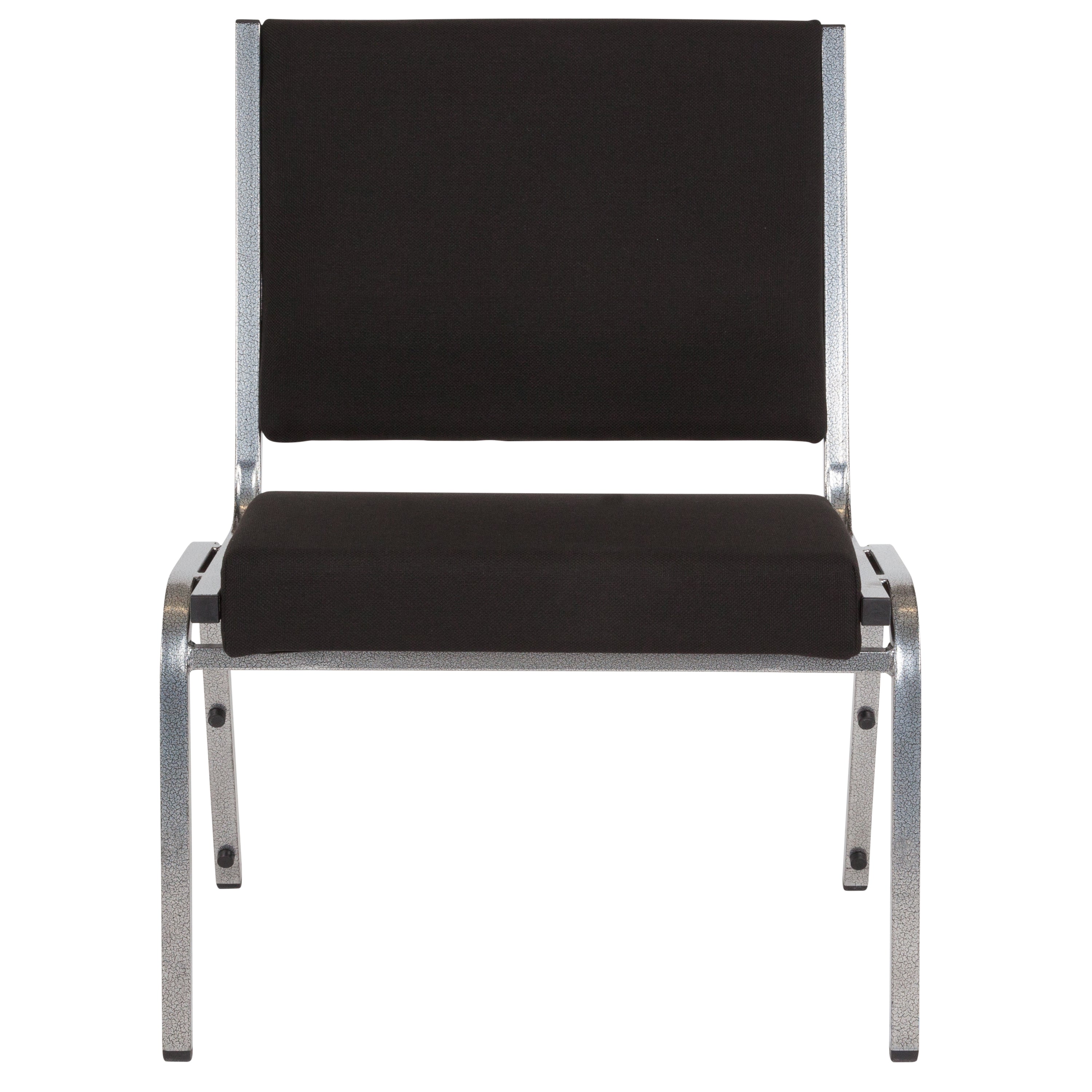 HERCULES Series 1000 lb. Rated Black Fabric Bariatric Medical Reception Chair
