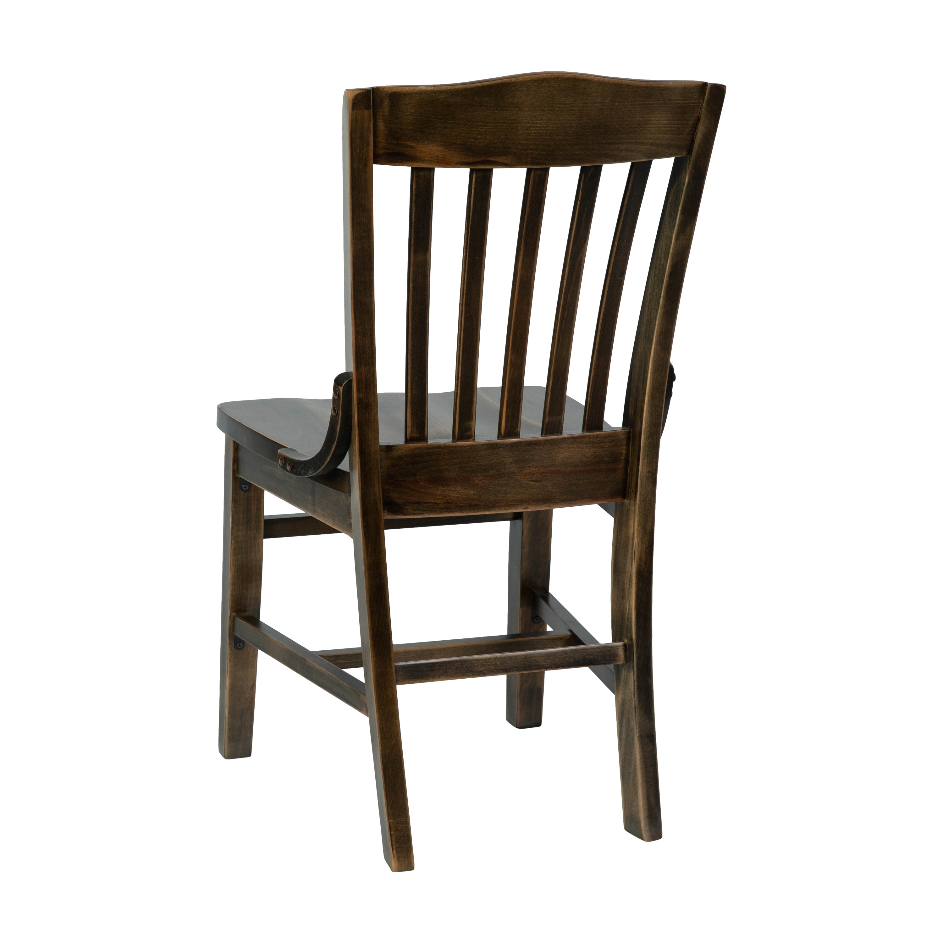 HERCULES School House Back Antique Copper Wood Restaurant Chair