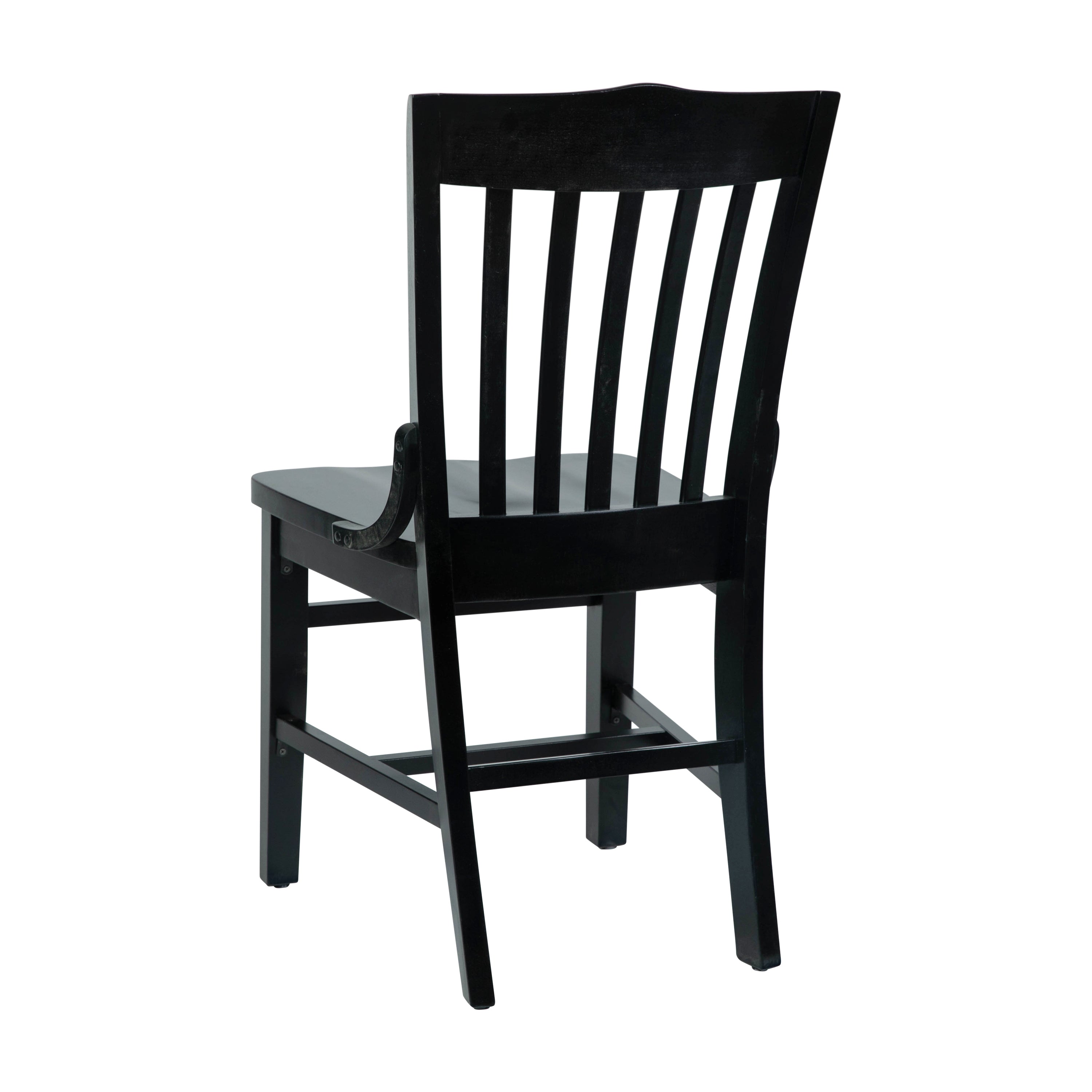HERCULES School House Back Black Wood Restaurant Chair