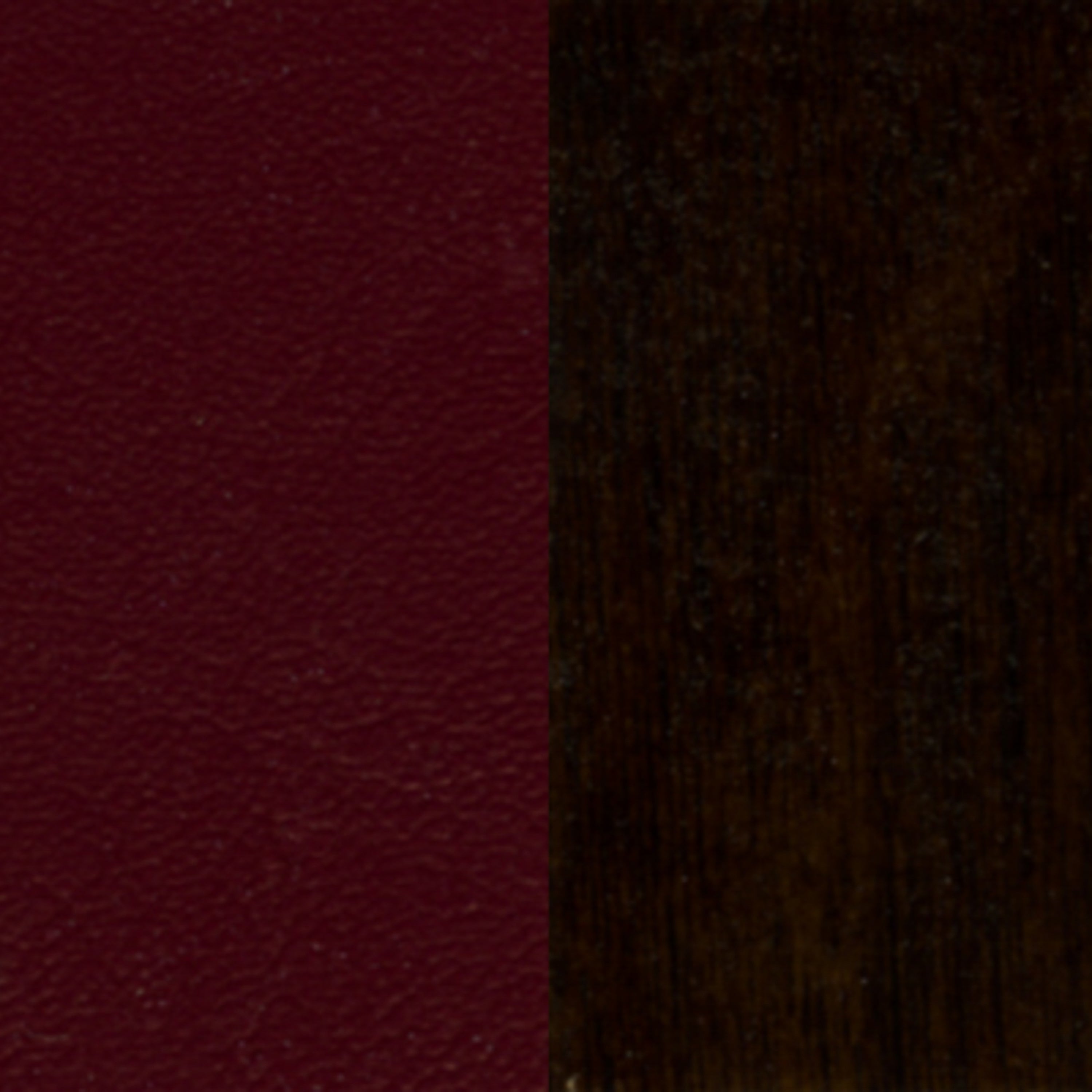 HERCULES Series Ladder Back Walnut Wood Restaurant Chair - Burgundy Vinyl Seat