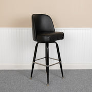 James Metal Barstool with Swivel Bucket Seat