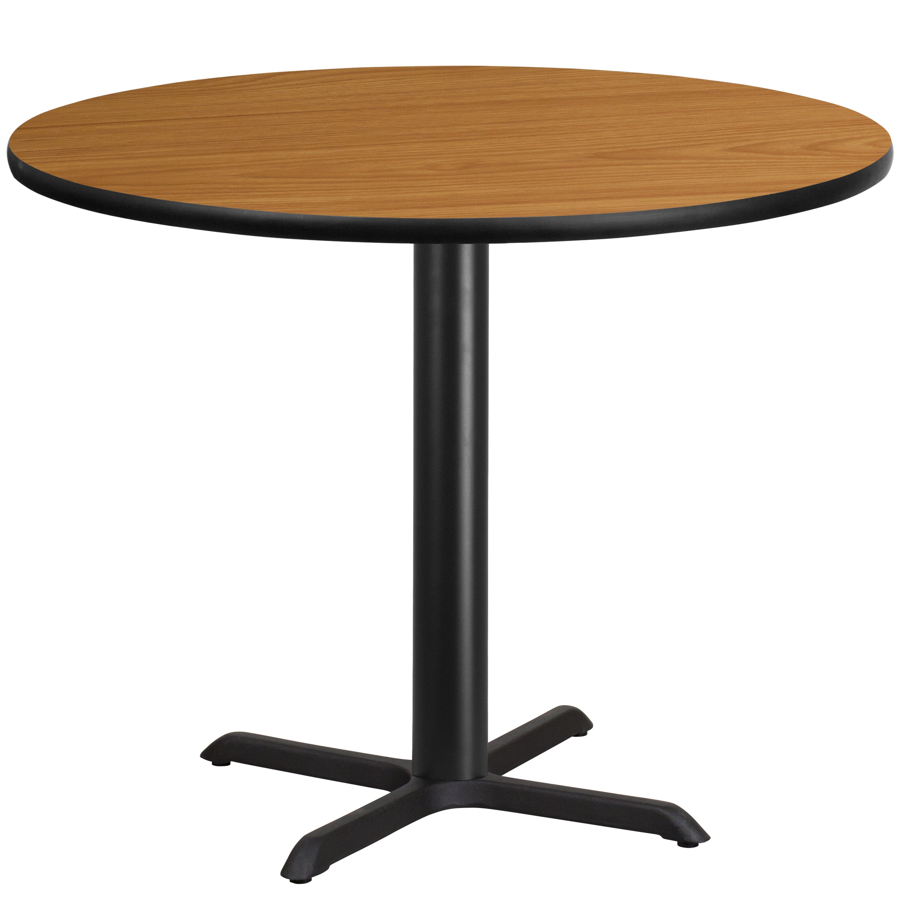 Graniss 42'' Round Natural Laminate Table Top with 33'' x 33'' Table Height Base