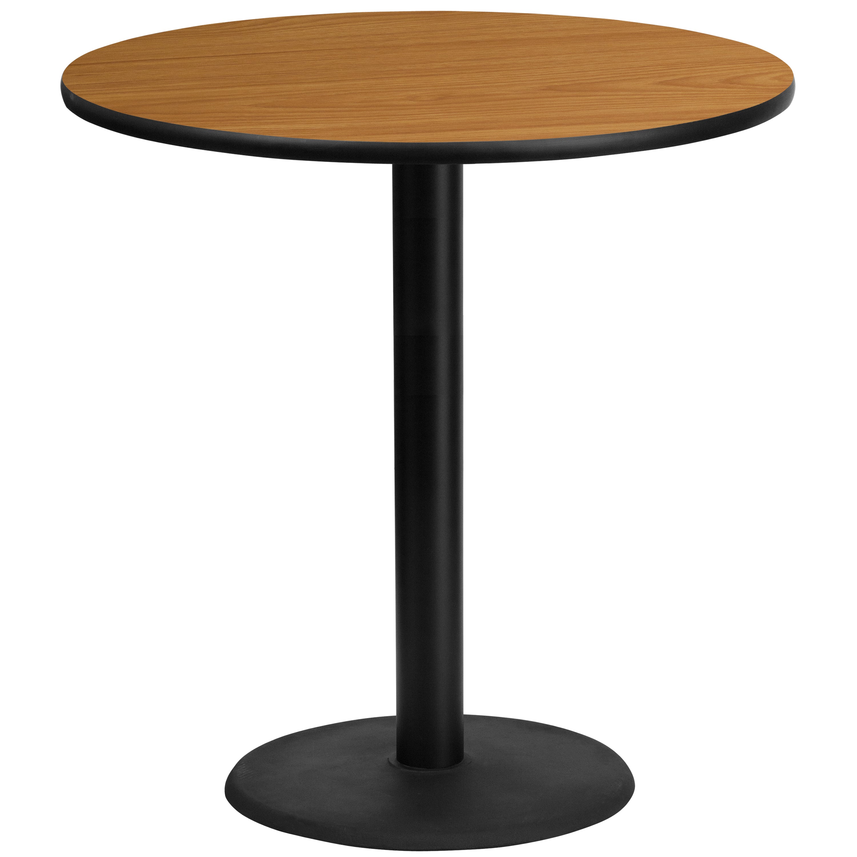 Stiles 42'' Round Natural Laminate Table Top with 24'' Round Bar Height Table Base