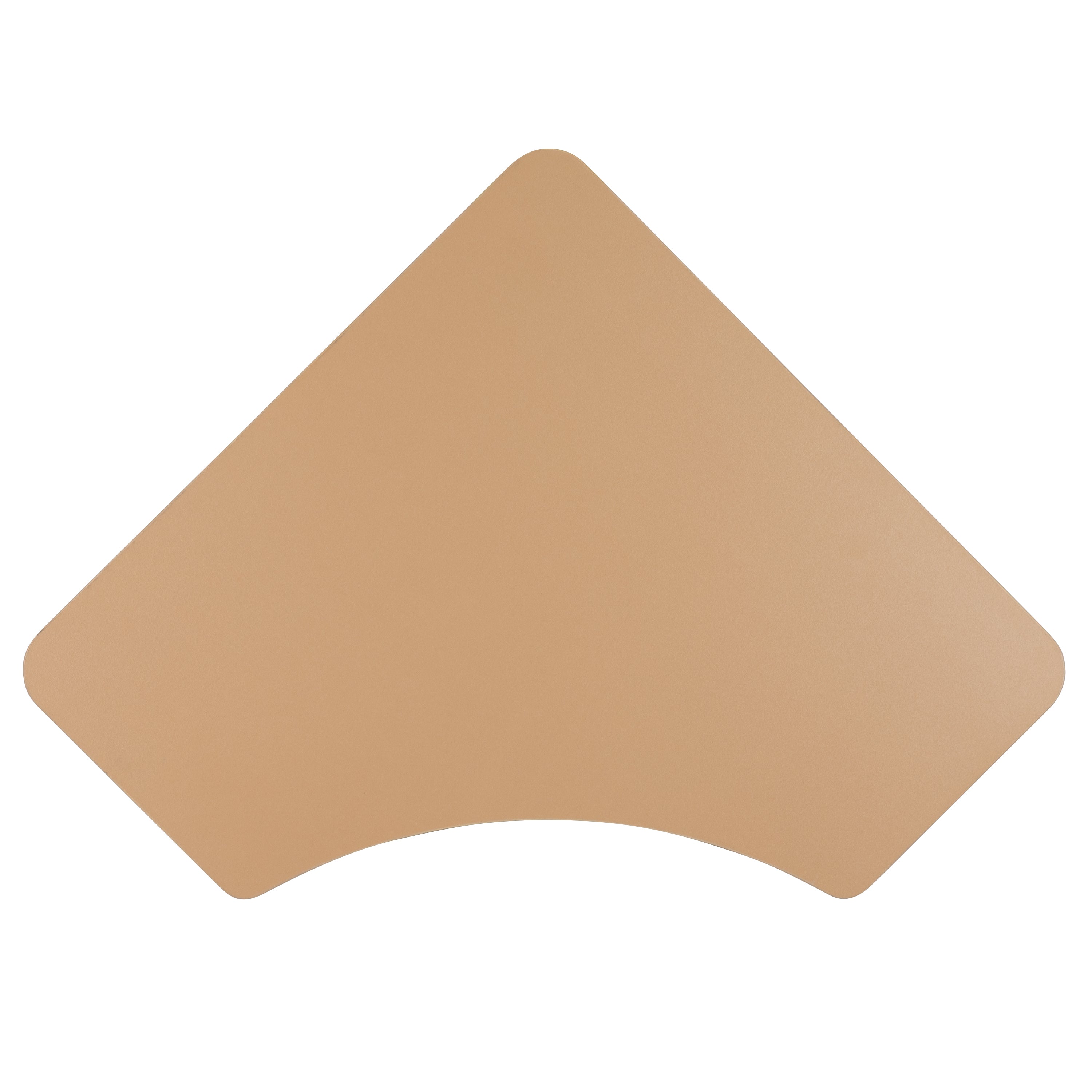 Billie Triangular Natural Collaborative Student Desk (Adjustable from 22.3" to 34") - Home and Classroom