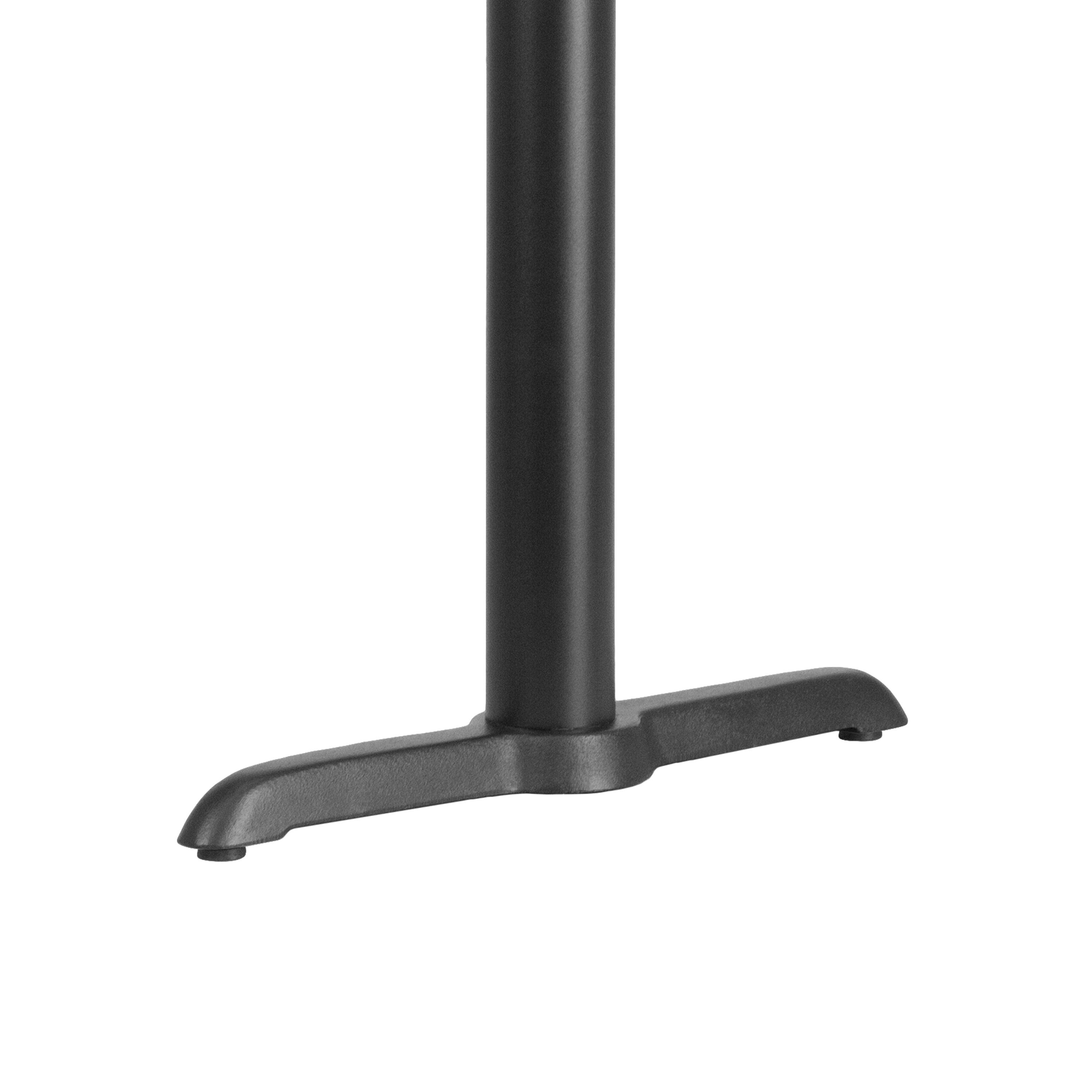 Beverly 5'' x 22'' Restaurant Table T-Base with 3'' Dia. Table Height Column