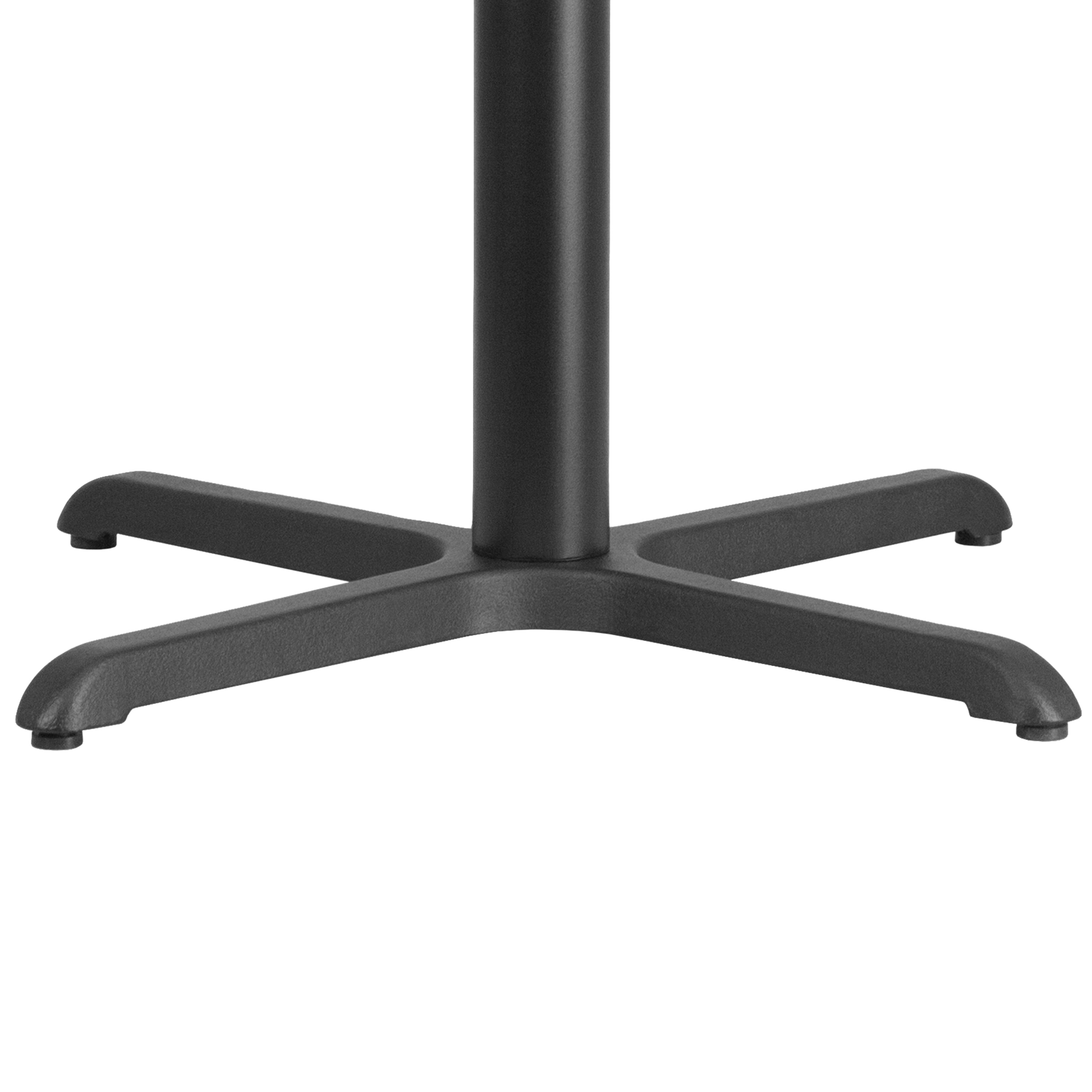 Beverly 30'' x 30'' Restaurant Table X-Base with 3'' Dia. Table Height Column