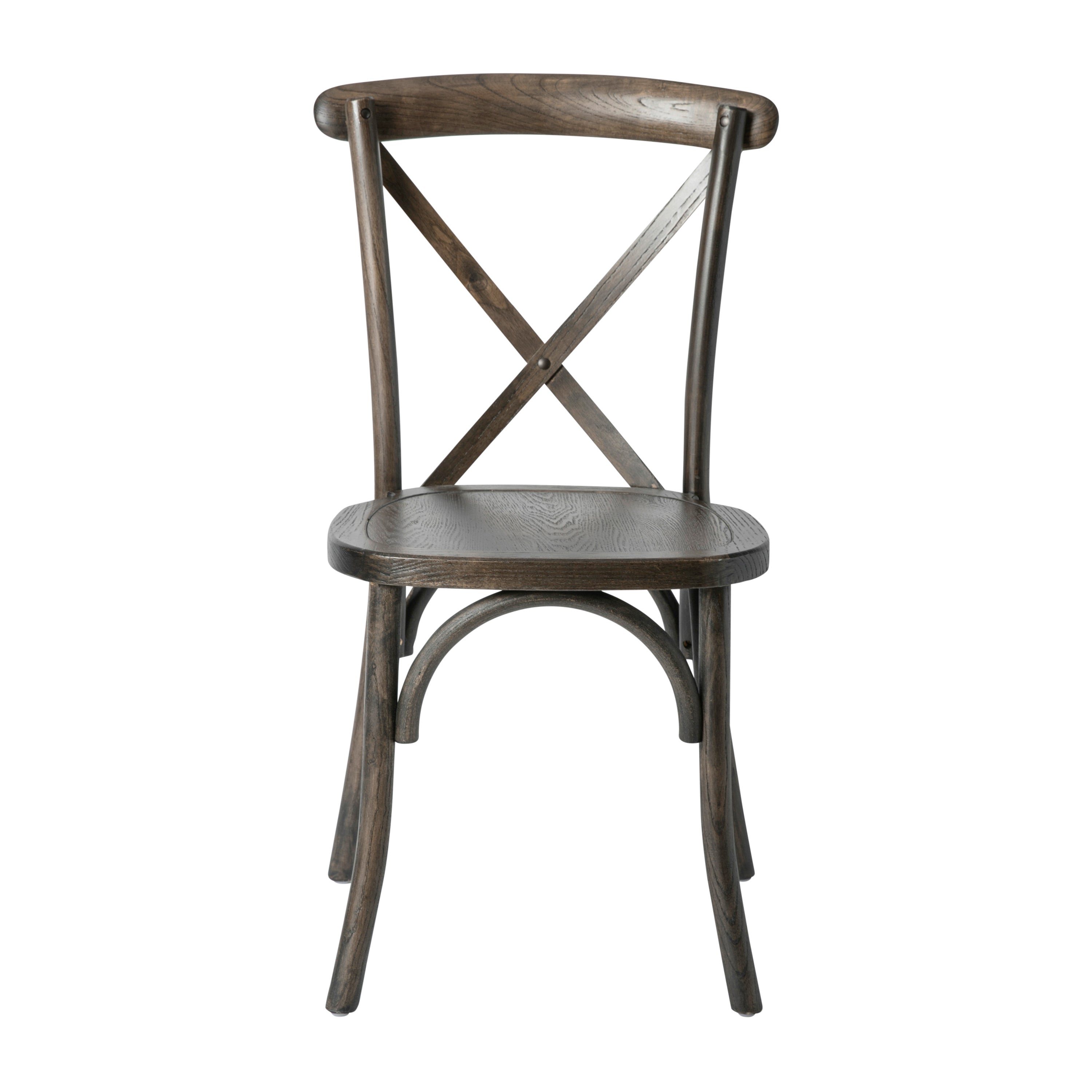 HERCULES Series Stackable Early American Wood Cross Back Chair