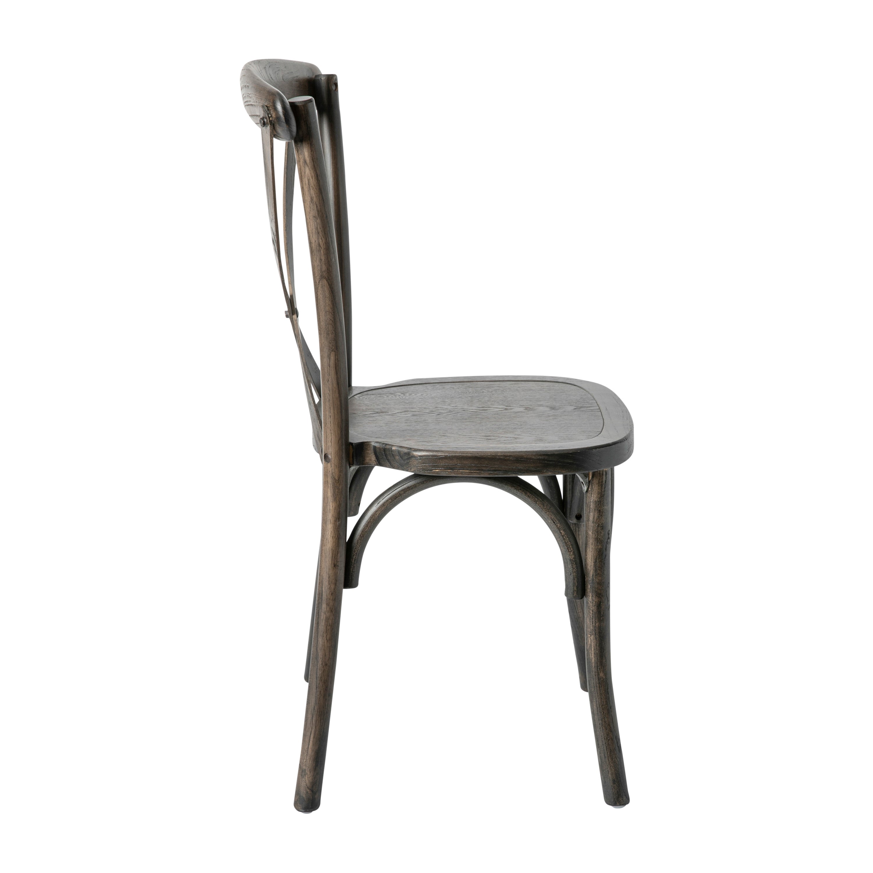 HERCULES Series Stackable Early American Wood Cross Back Chair