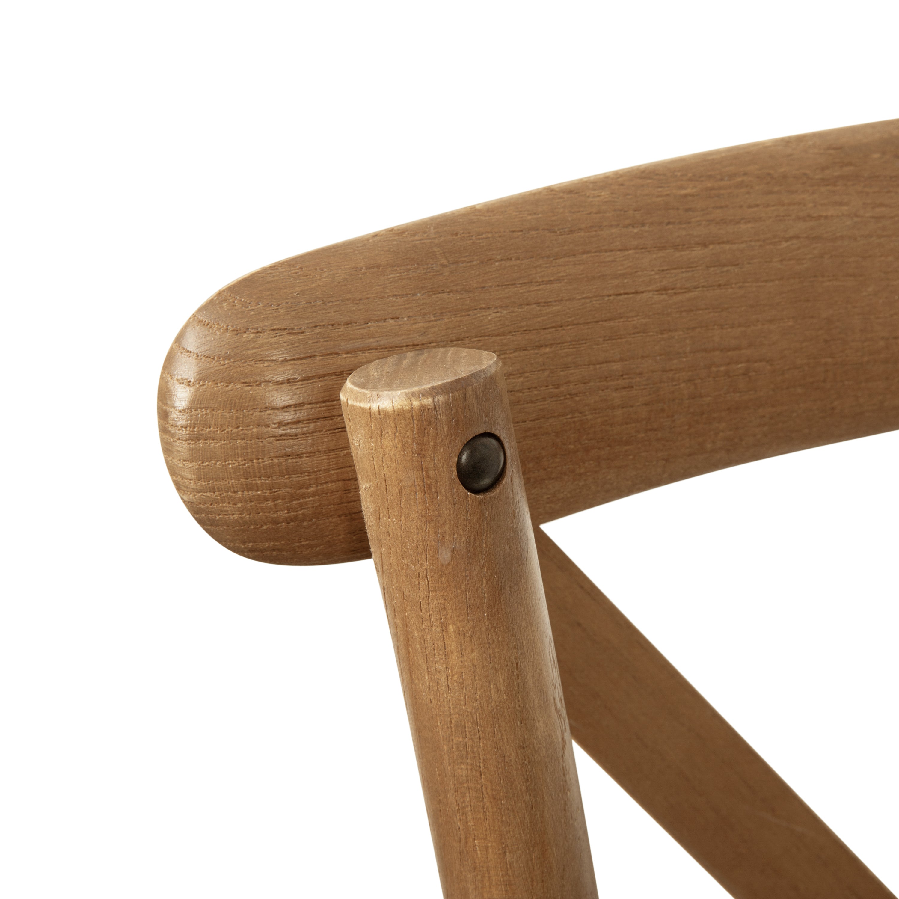 HERCULES Series Stackable Pecan Wood Cross Back Chair