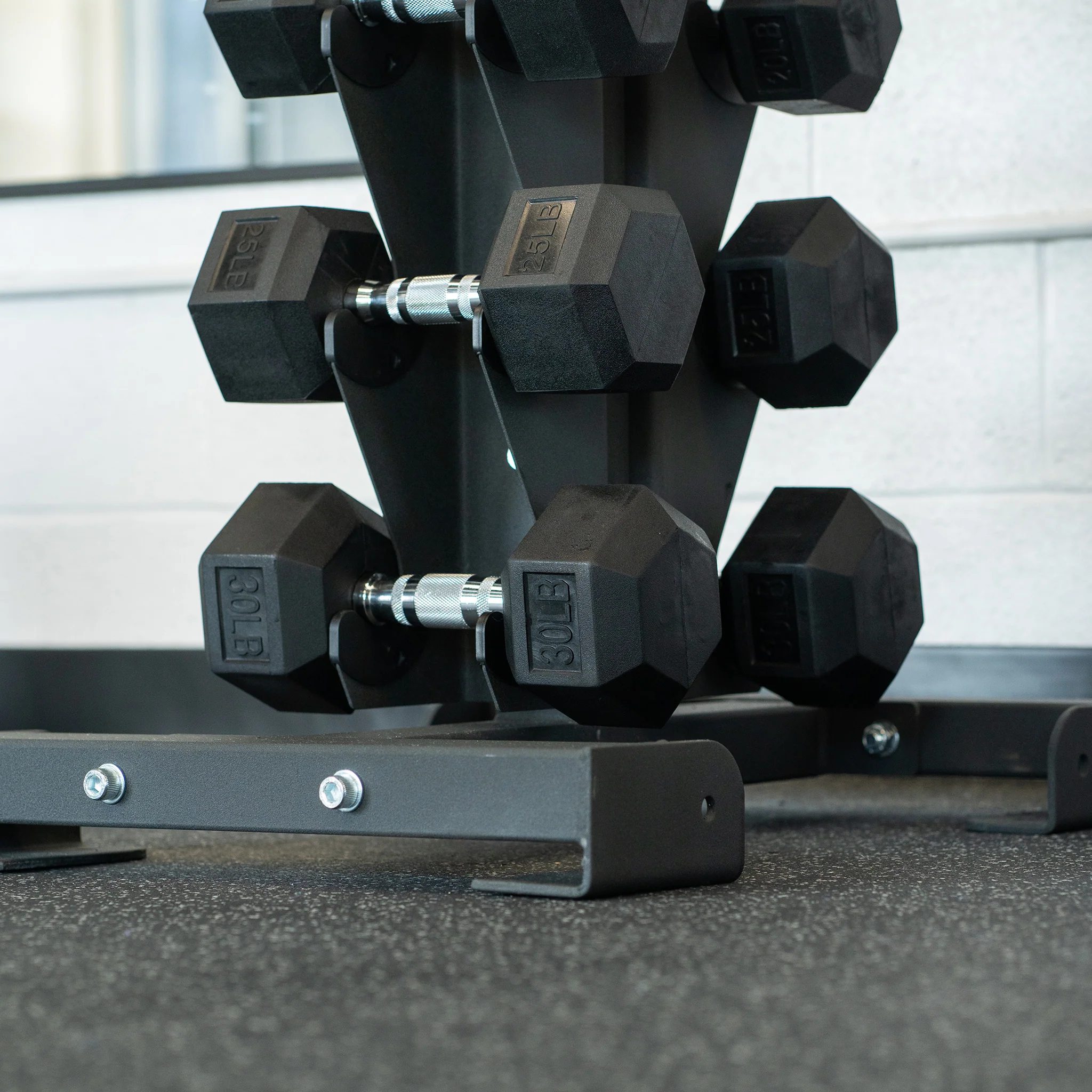 VERTICAL DUMBBELL RACK - 10 PAIR (HIGH WEAR BLACK)
