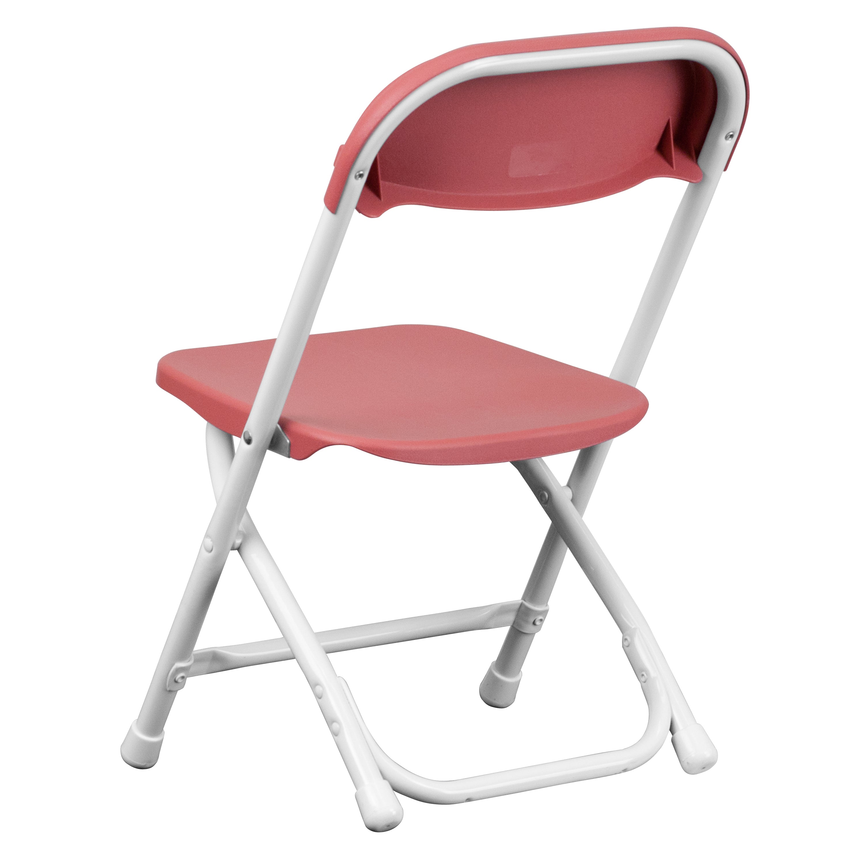 Timmy 2 Pack Kids Burgundy Plastic Folding Chair