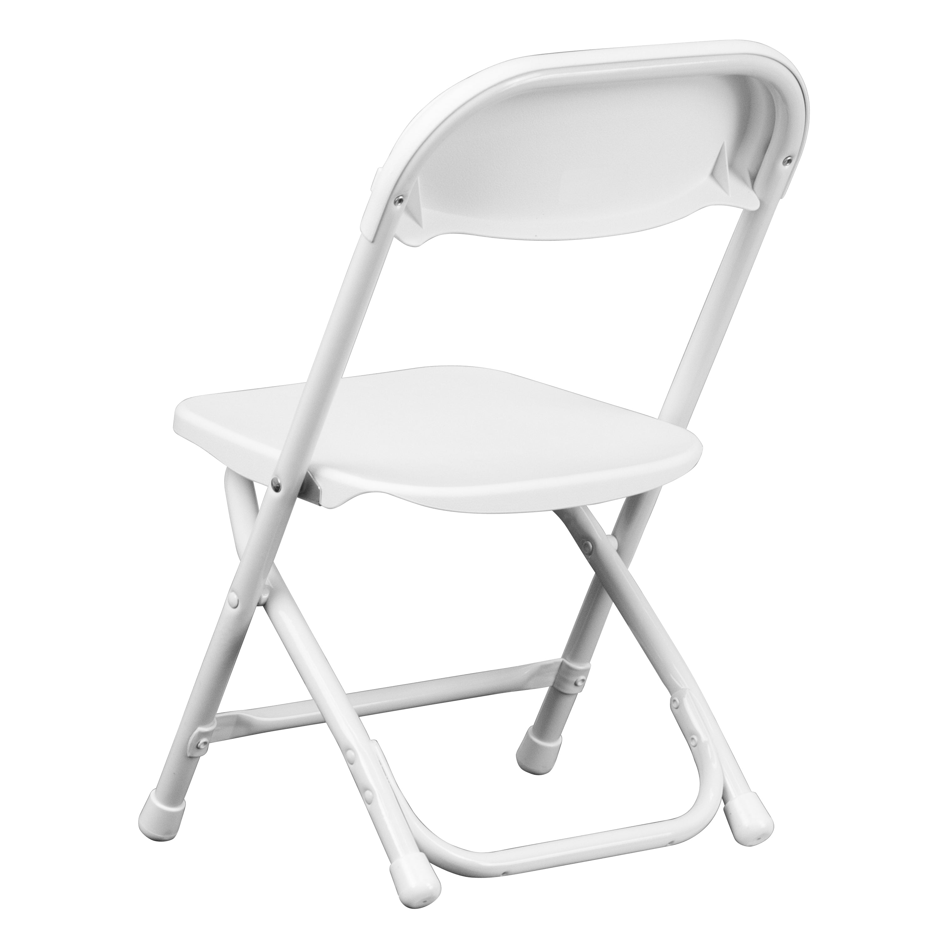 Timmy 2 Pack Kids White Plastic Folding Chair