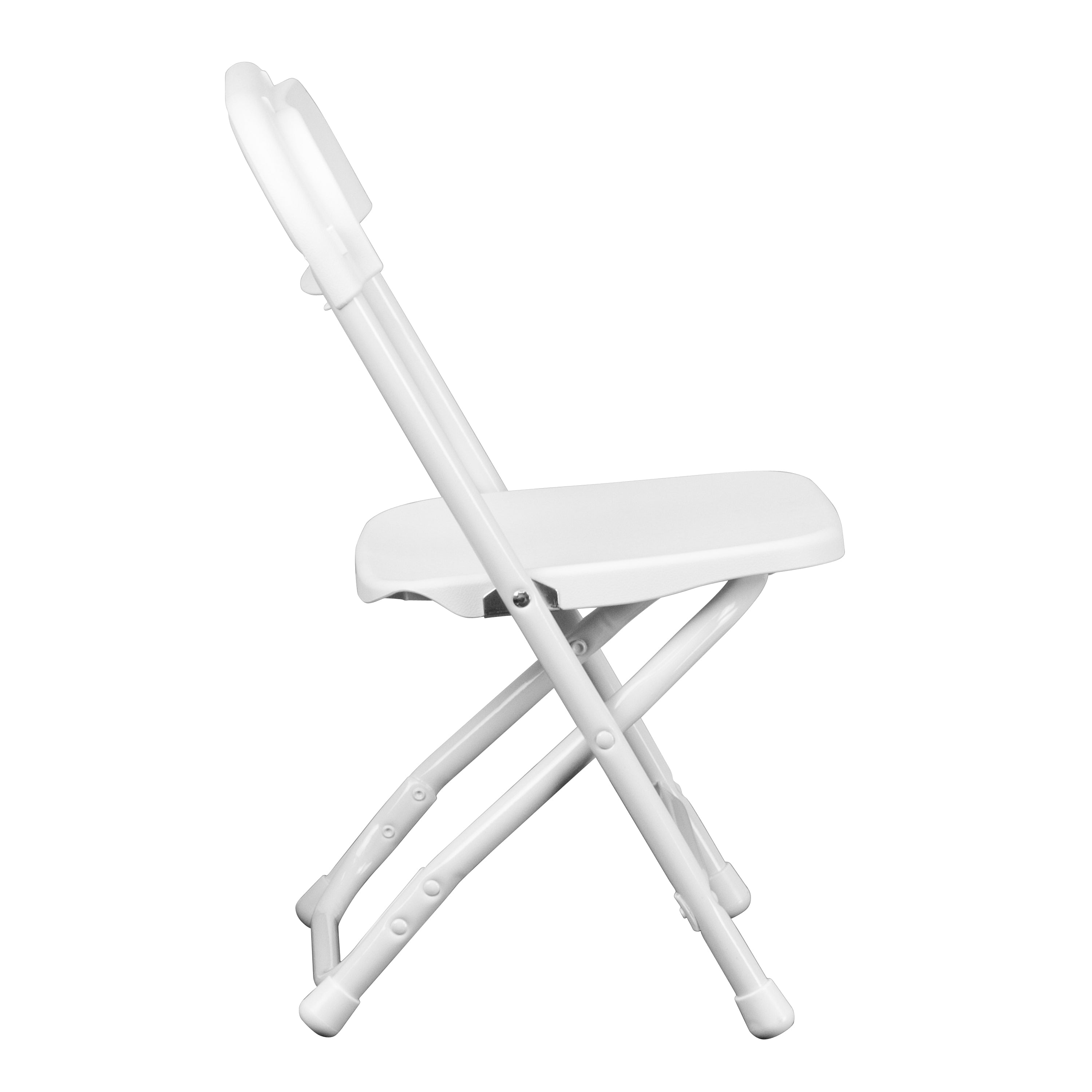 Timmy 2 Pack Kids White Plastic Folding Chair