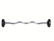 50 LB YORK Rubber Fixed Pro Curl Barbell
