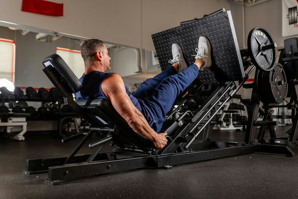 STS 35 Degree Leg Press Machine - White