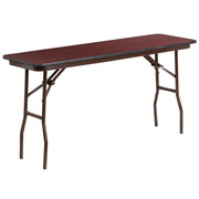 Floyd 5-Foot High Pressure Mahogany Laminate Folding Training Table