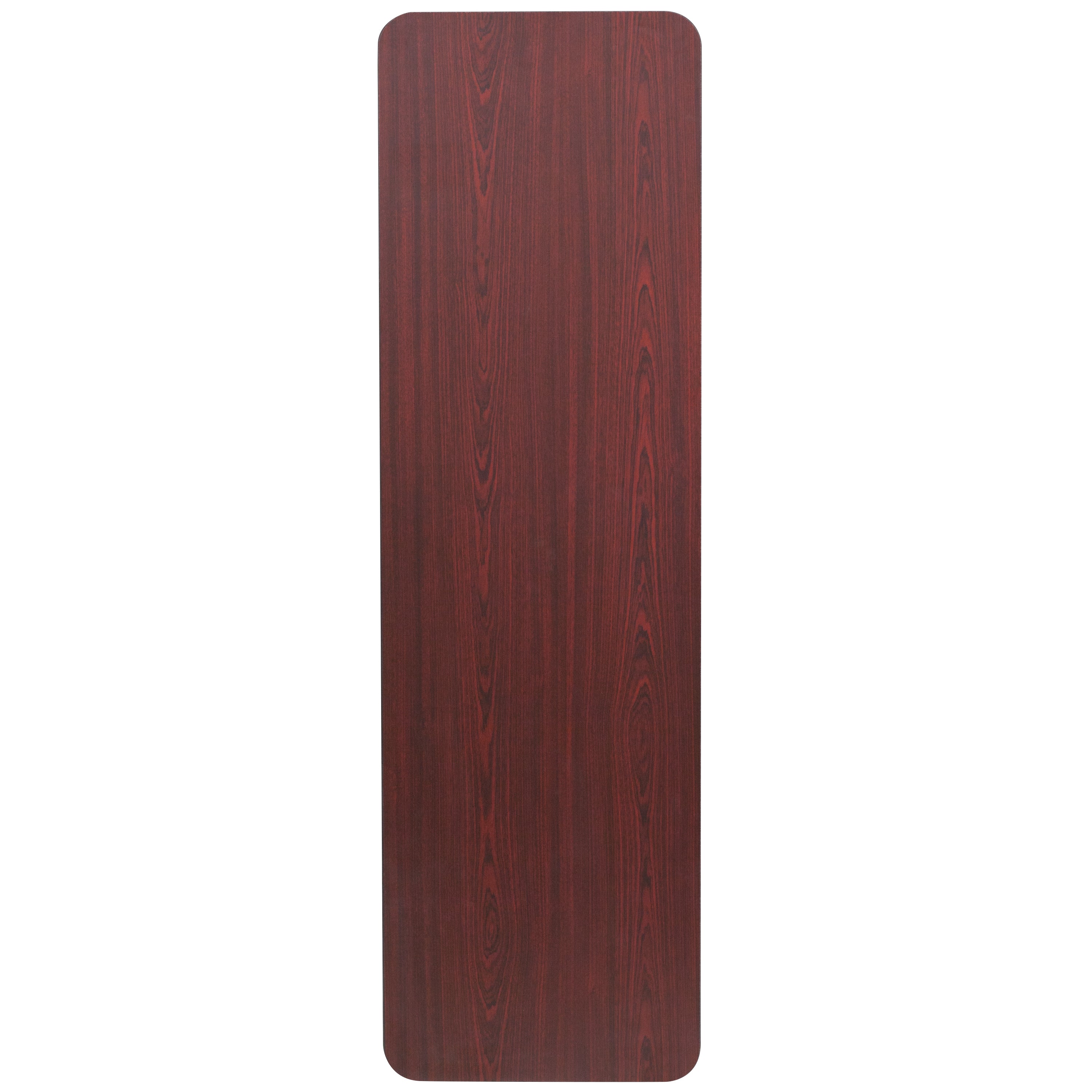 Frankie 5-Foot Mahogany Melamine Laminate Folding Training Table