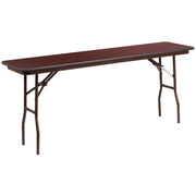 Floyd 6-Foot High Pressure Mahogany Laminate Folding Training Table