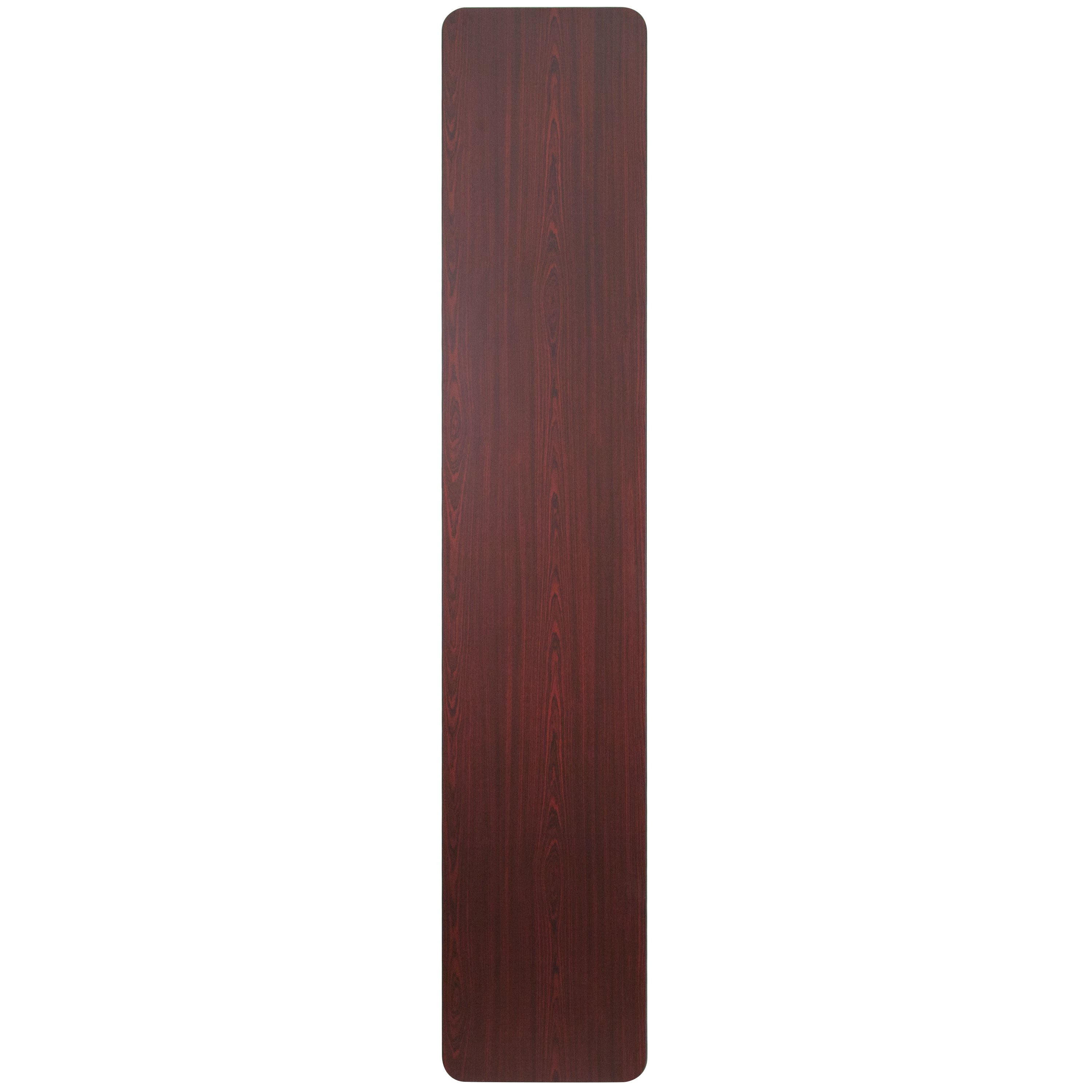 Frankie 8-Foot Mahogany Melamine Laminate Folding Training Table