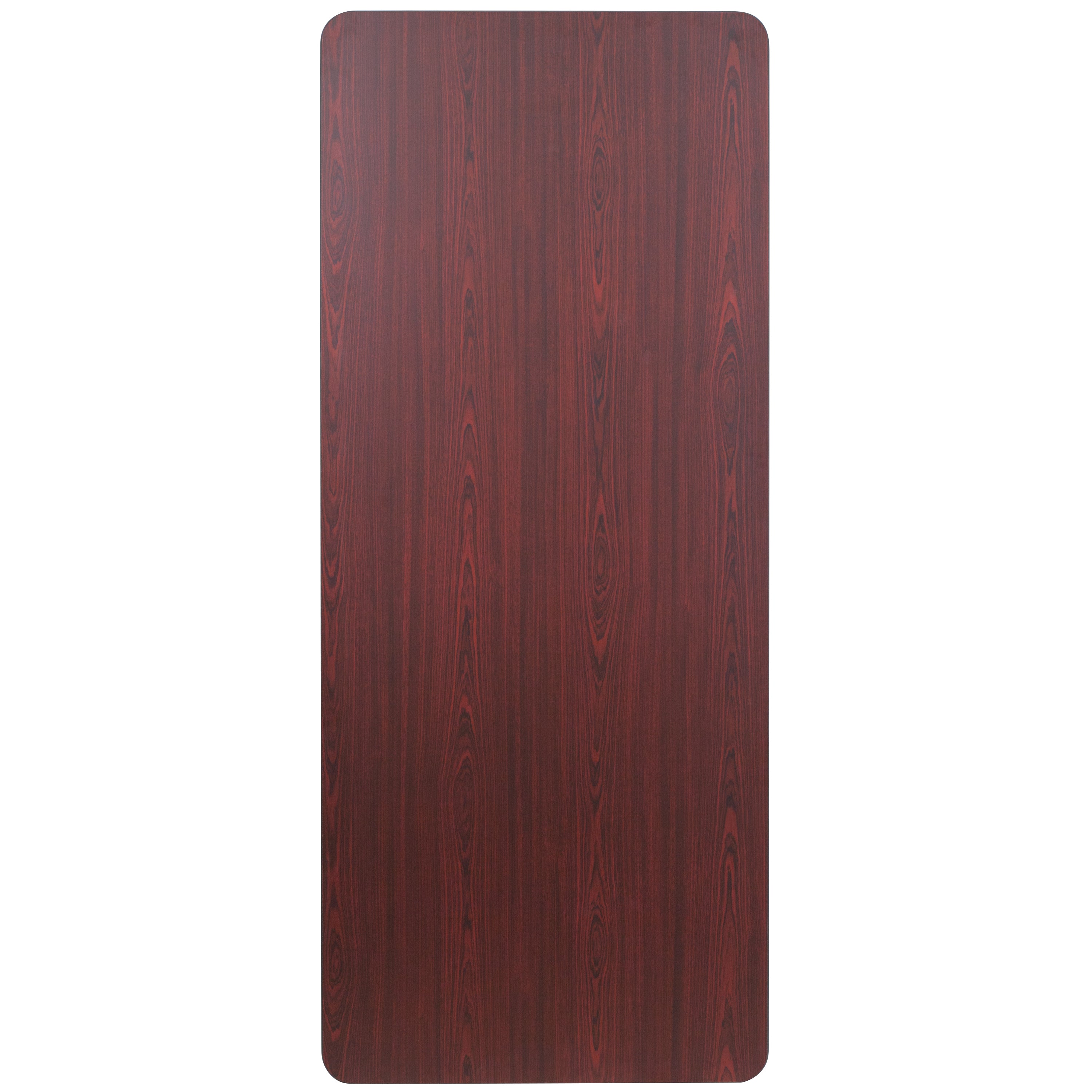 Floyd 6-Foot High Pressure Mahogany Laminate Folding Banquet Table