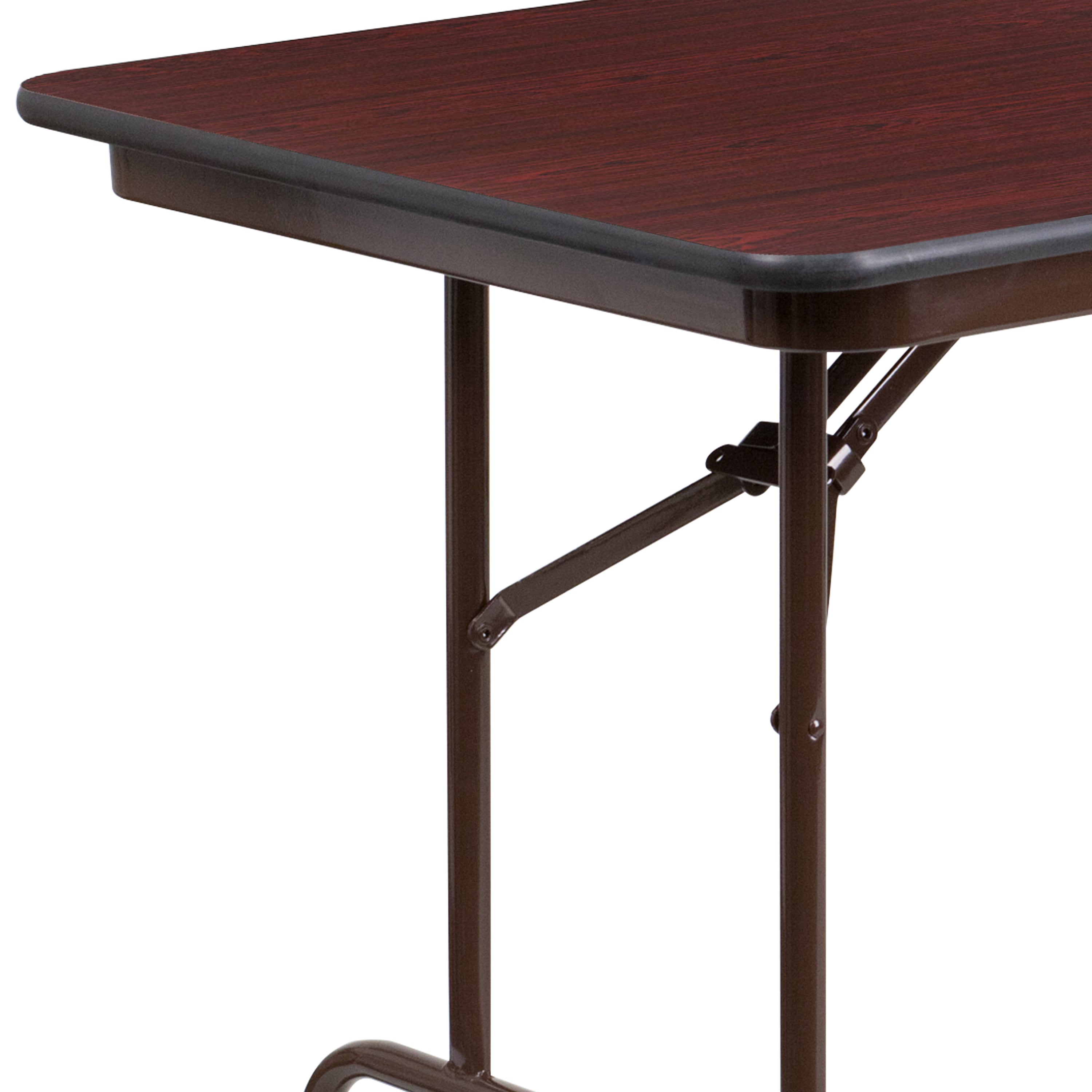 Floyd 6-Foot High Pressure Mahogany Laminate Folding Banquet Table