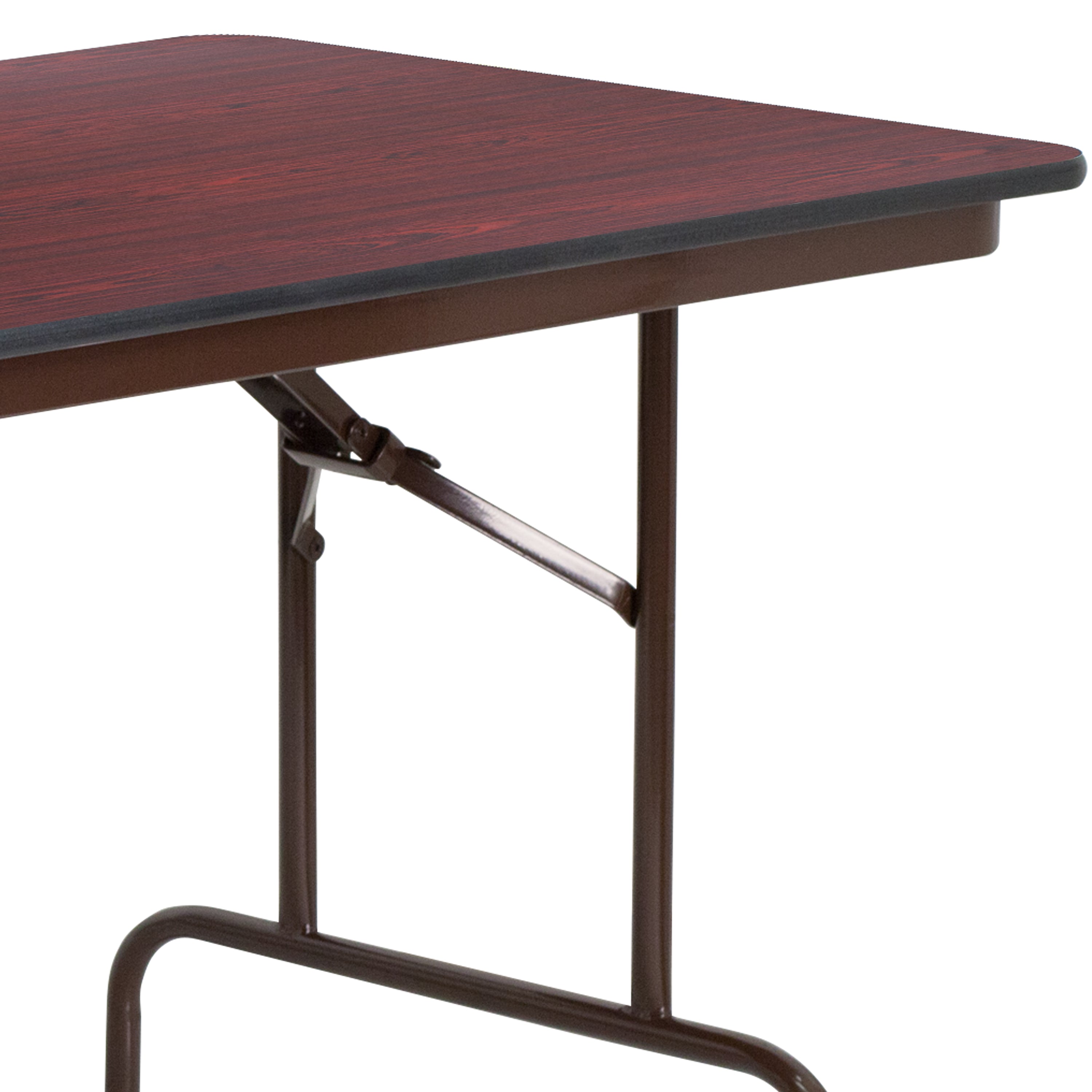 Floyd 6-Foot High Pressure Mahogany Laminate Folding Banquet Table