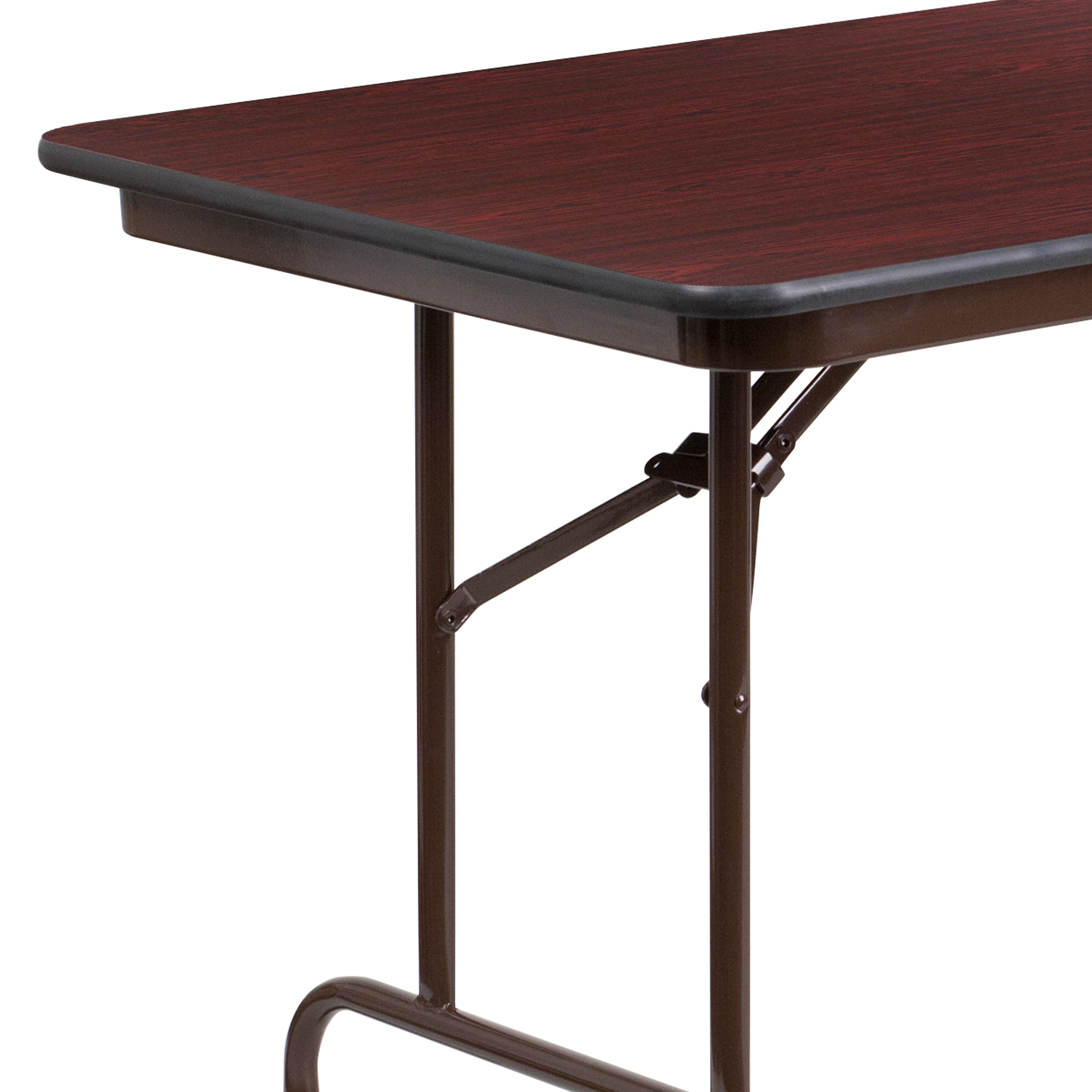 Frankie 6-Foot Mahogany Melamine Laminate Folding Banquet Table