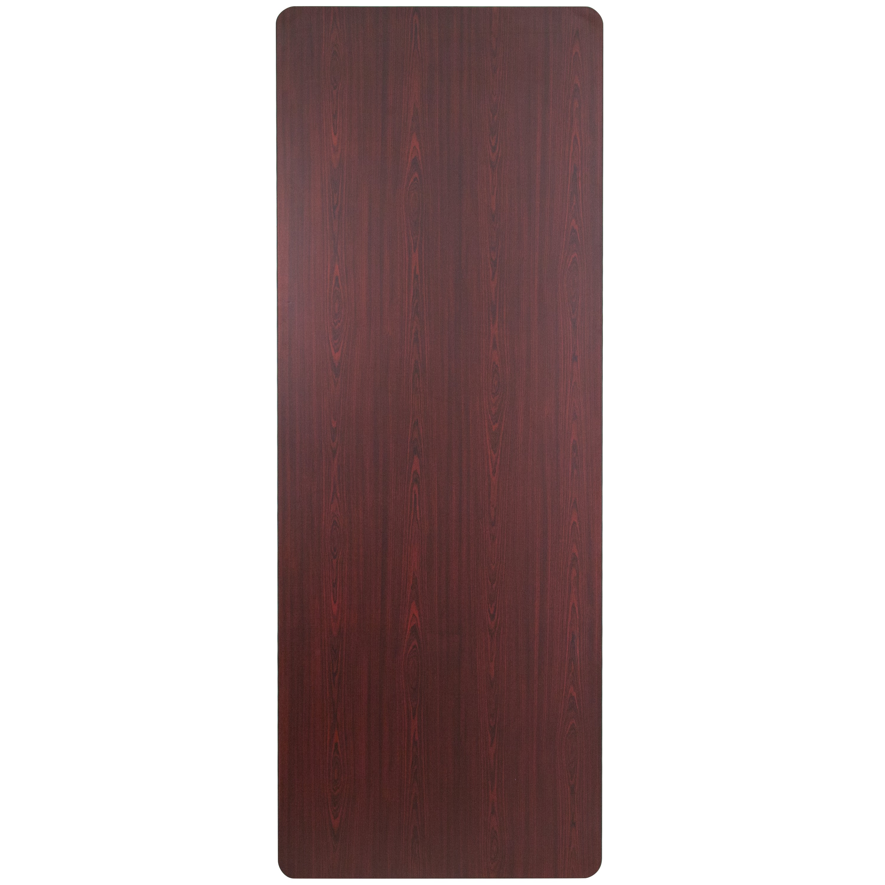 Floyd 8-Foot High Pressure Mahogany Laminate Folding Banquet Table
