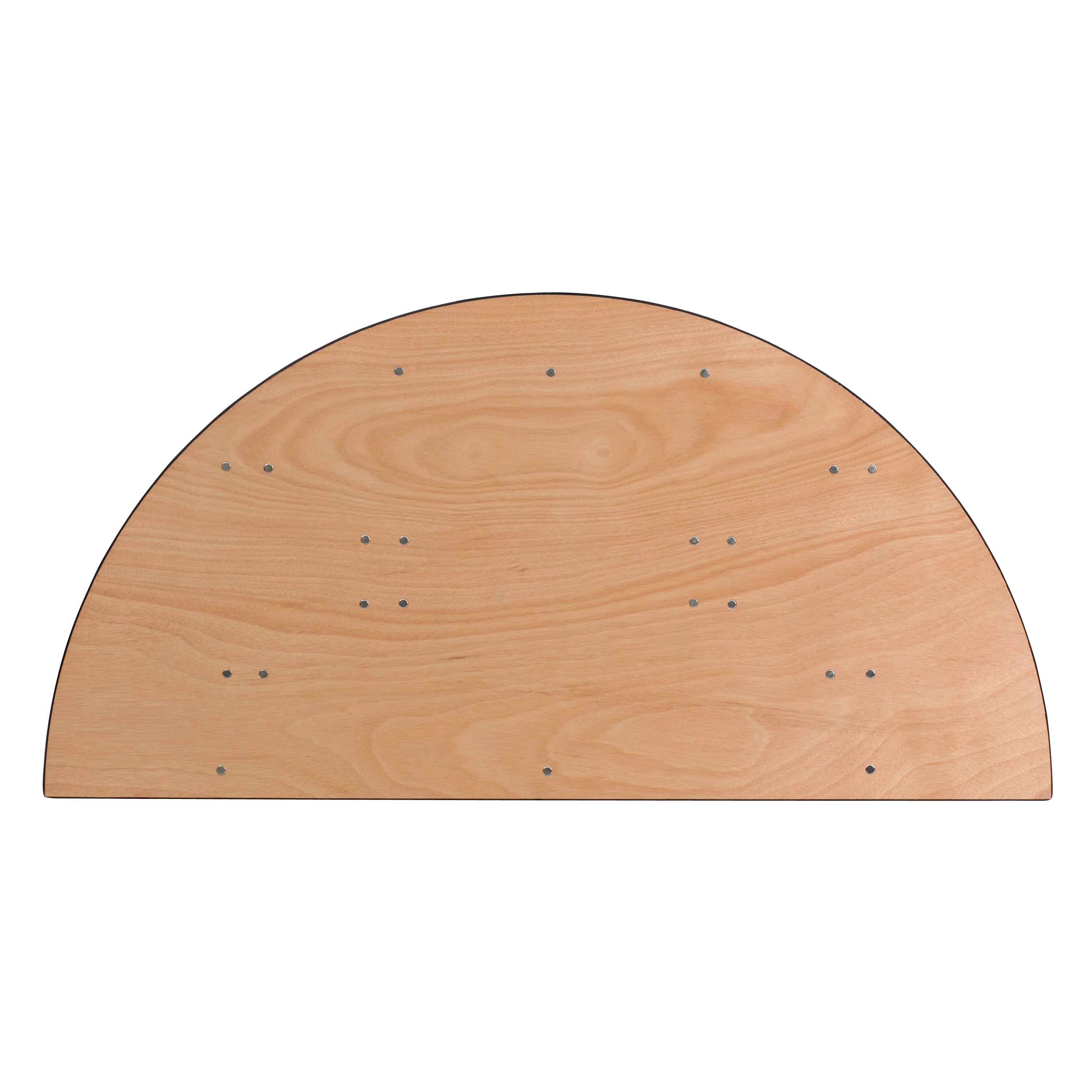 Furman 5-Foot Half-Round Wood Folding Banquet Table
