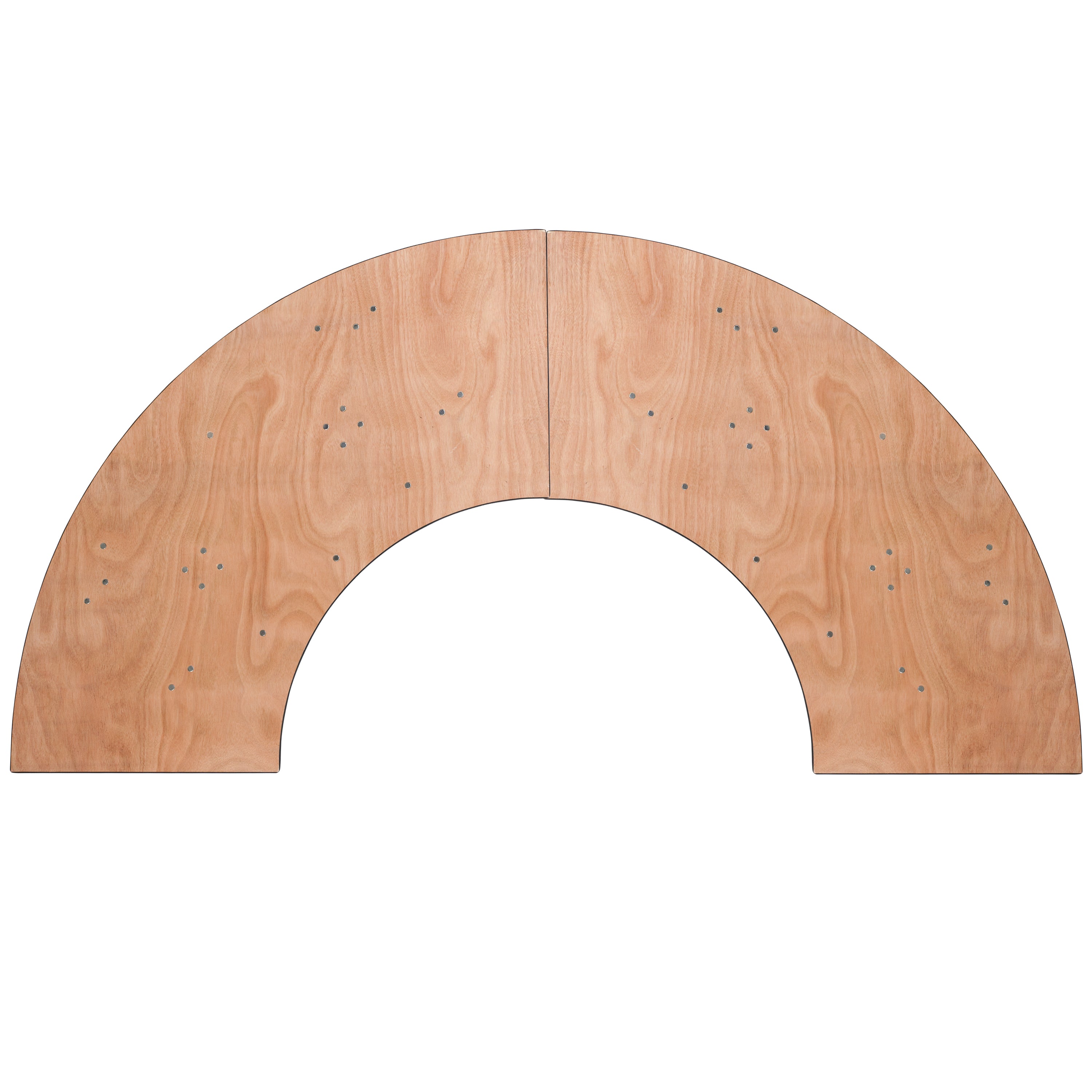 Ginny 5.5 ft. x 2 ft. Serpentine Wood Folding Banquet Table