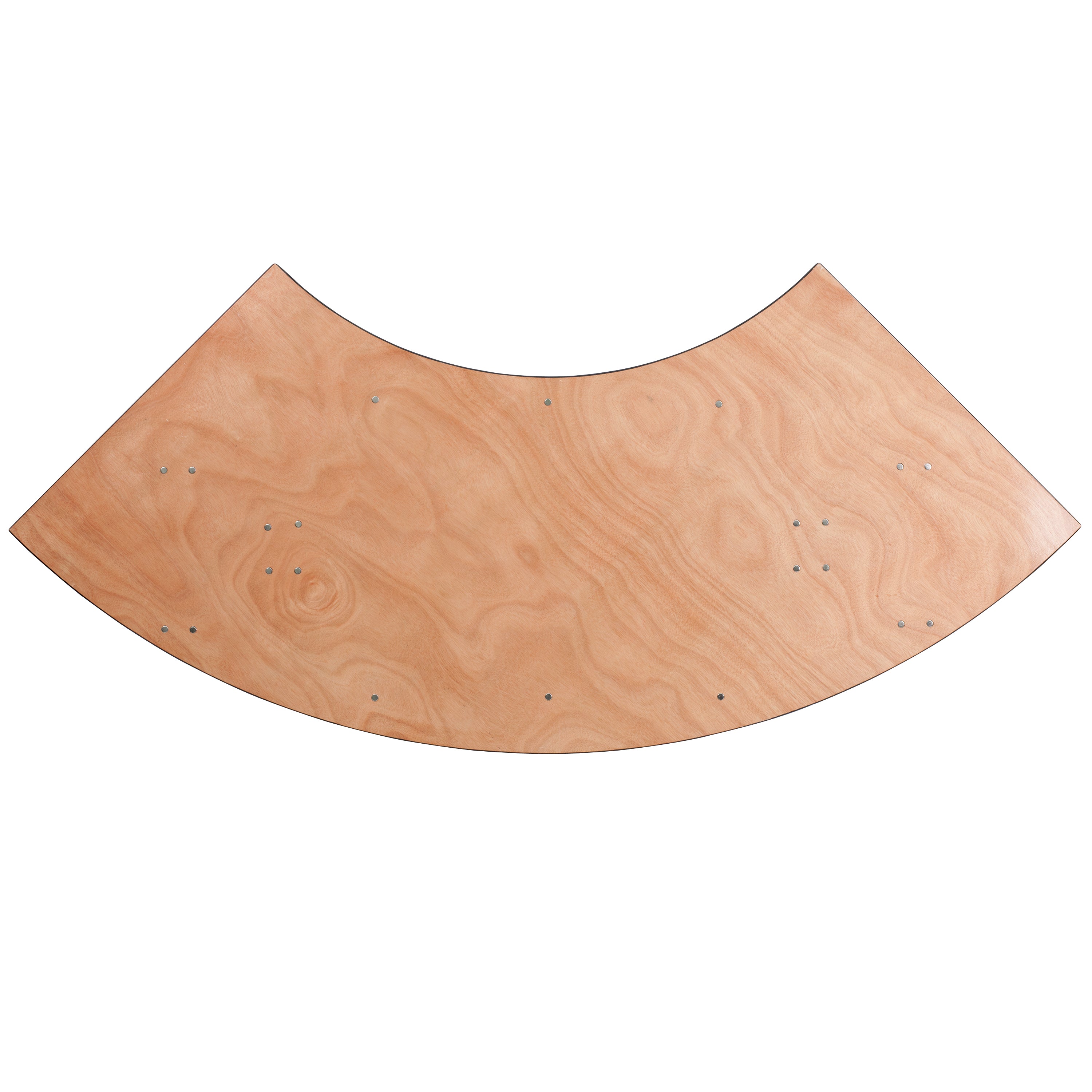 Ginny 7.25 ft. x 2.5 ft. Serpentine Wood Folding Banquet Table