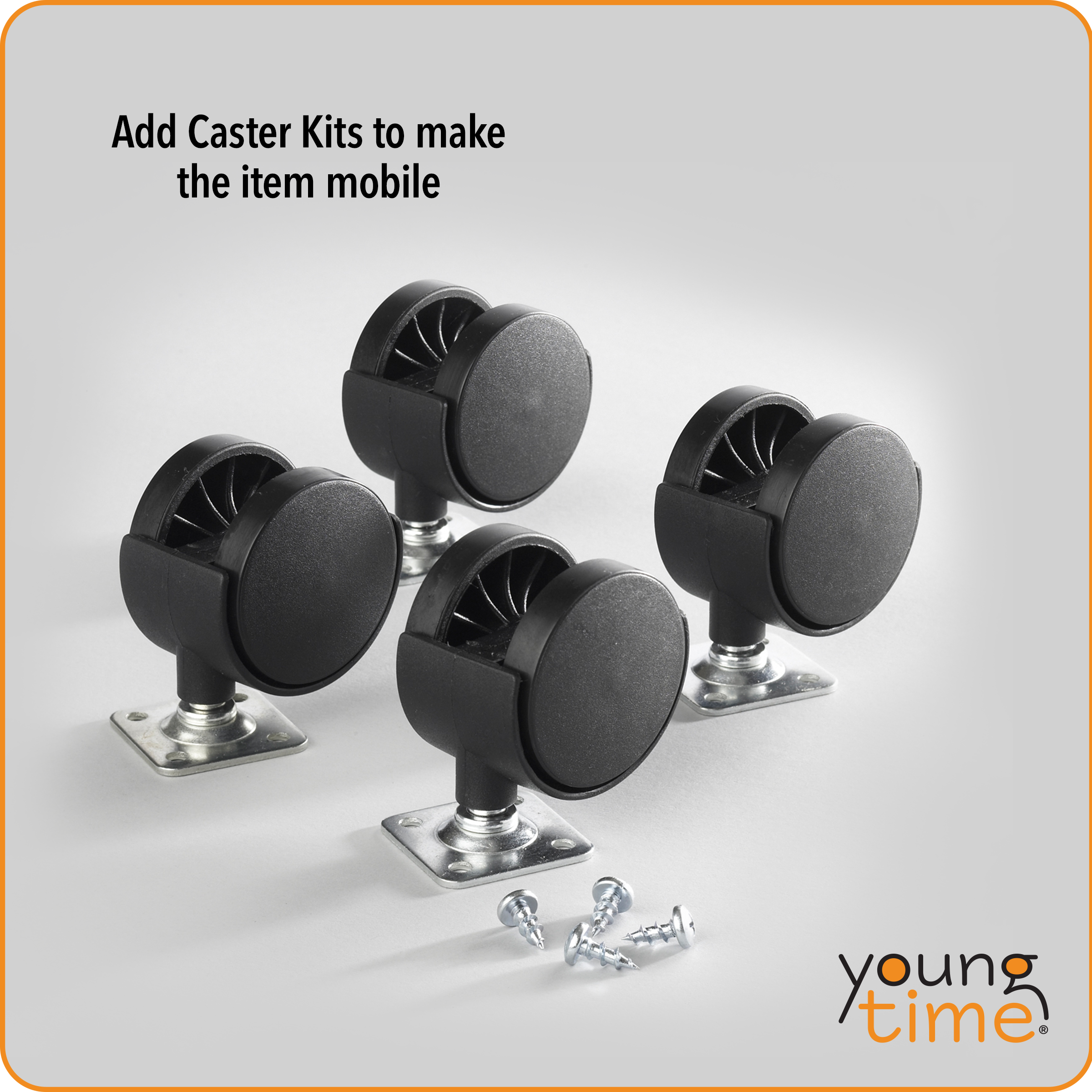 Young Time® Sectional Cubbie-Tray Storage - with Clear Bins