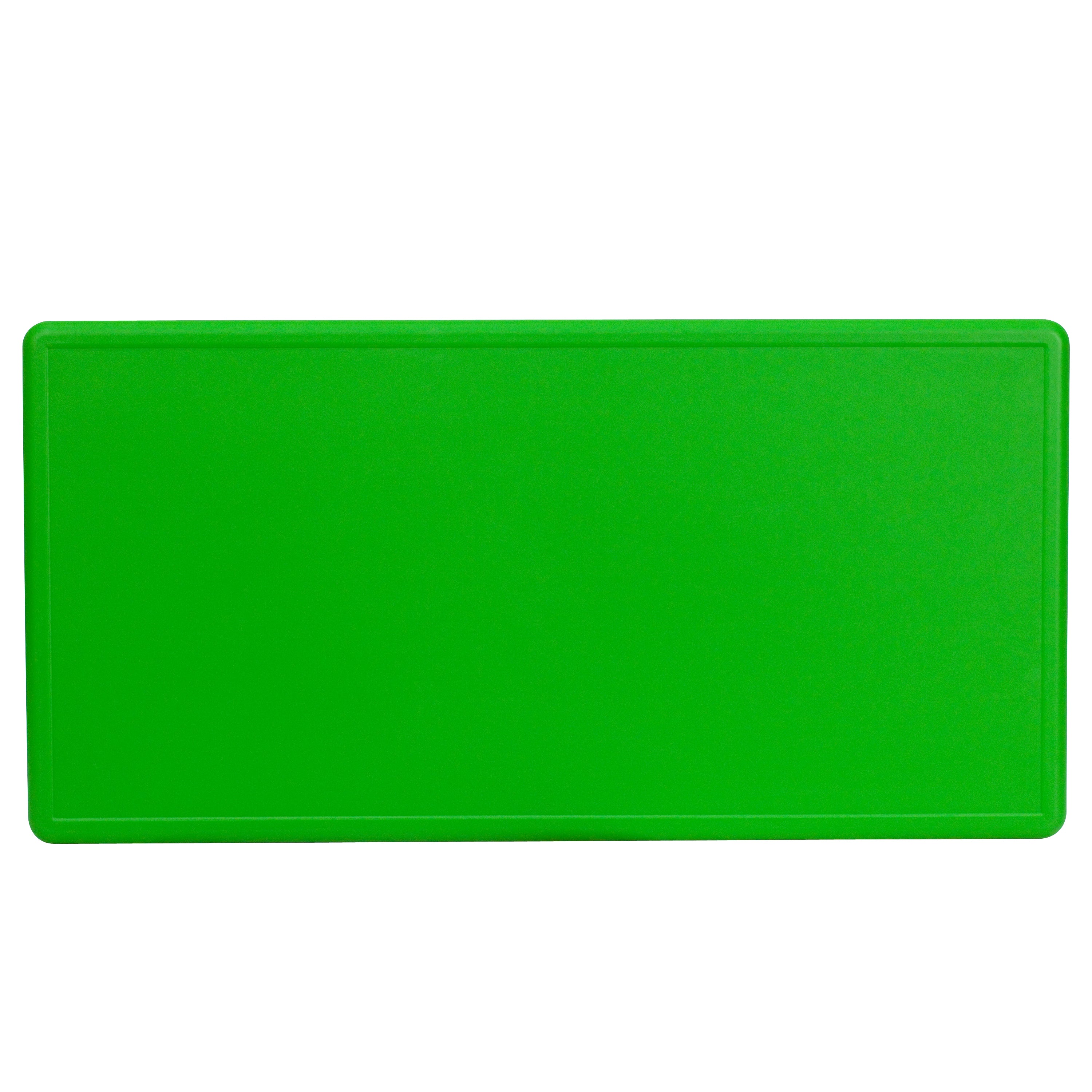 Wren 24''W x 48''L Rectangular Green Plastic Height Adjustable Activity Table
