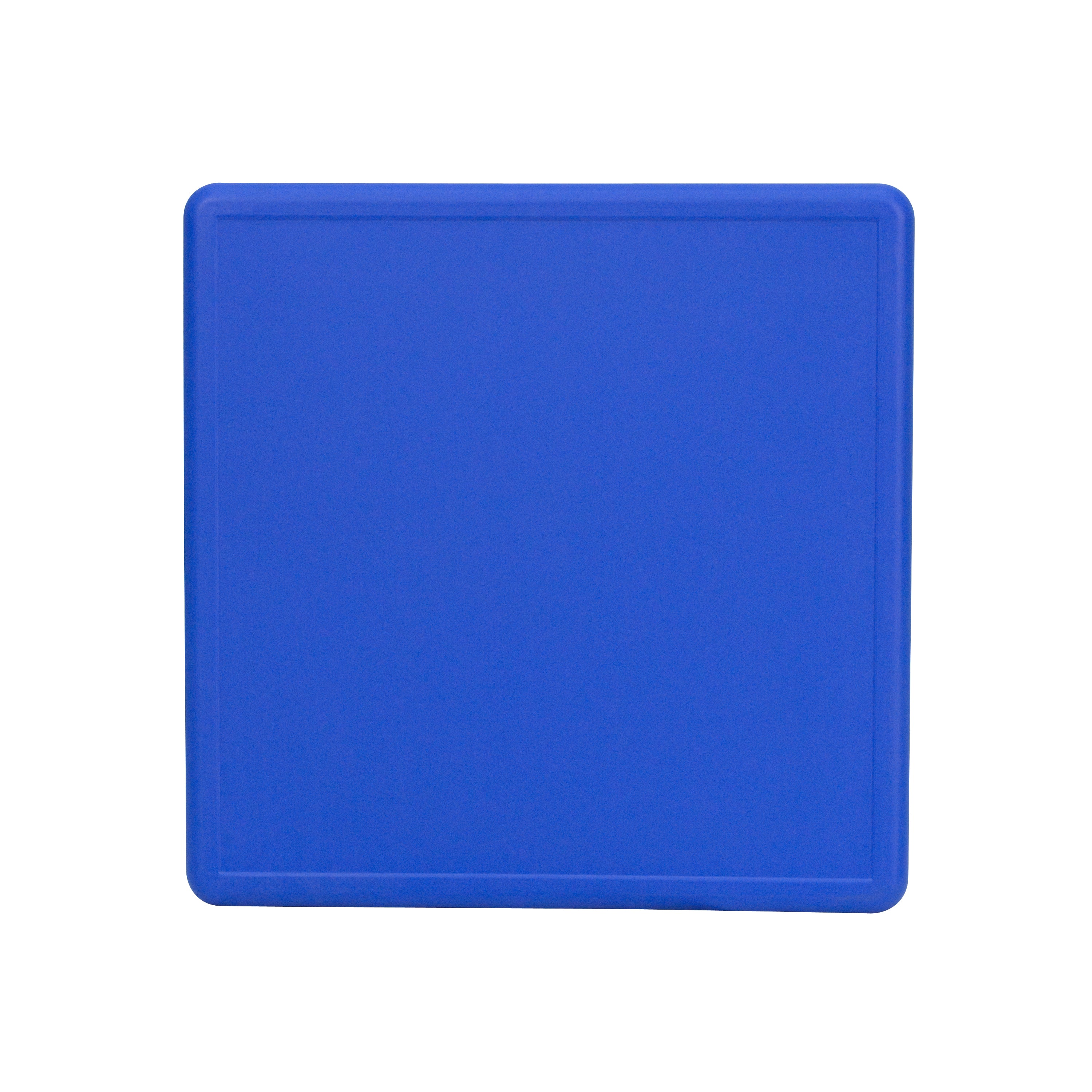 Wren 24'' Square Blue Plastic Height Adjustable Activity Table