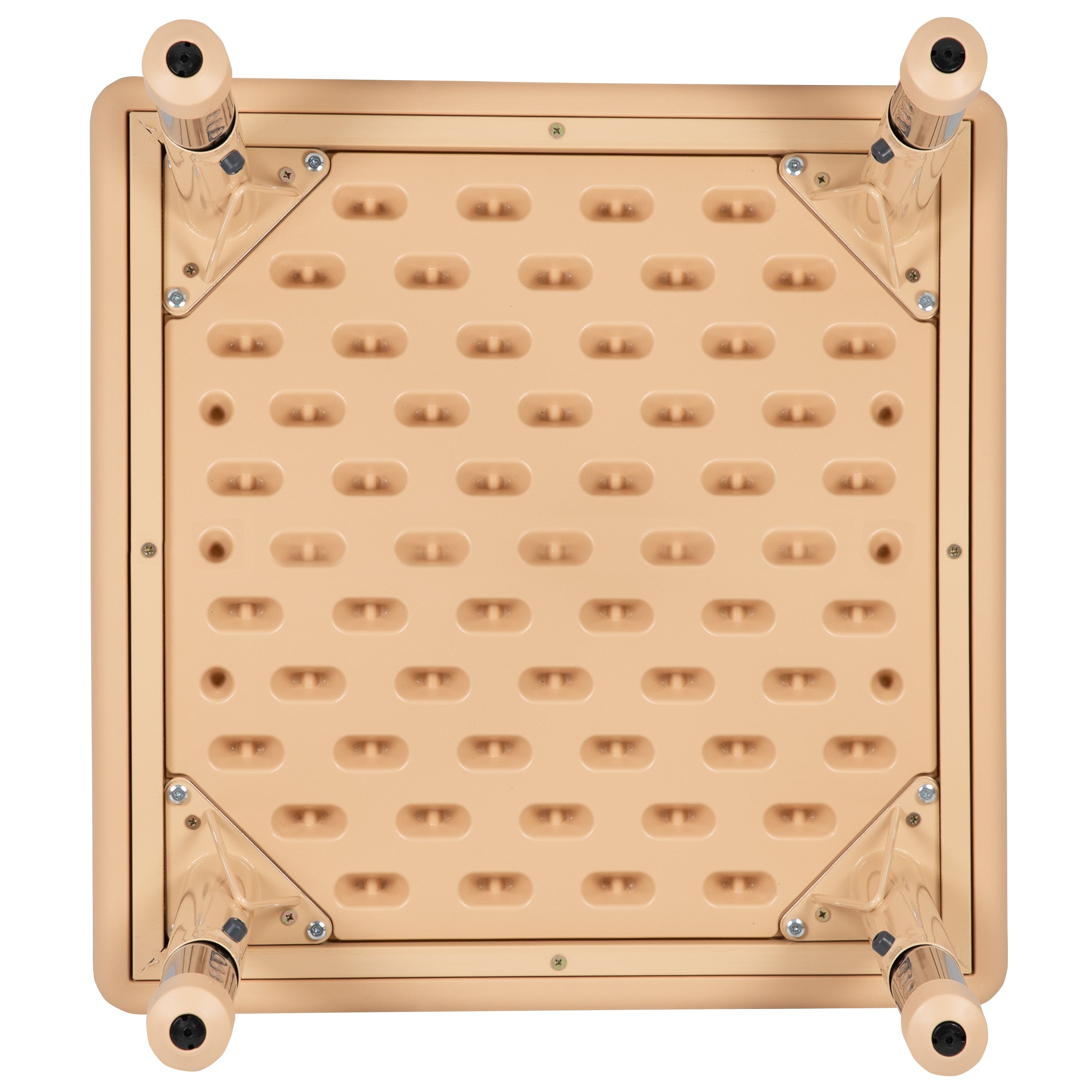Wren 24" Square Natural Plastic Height Adjustable Activity Table