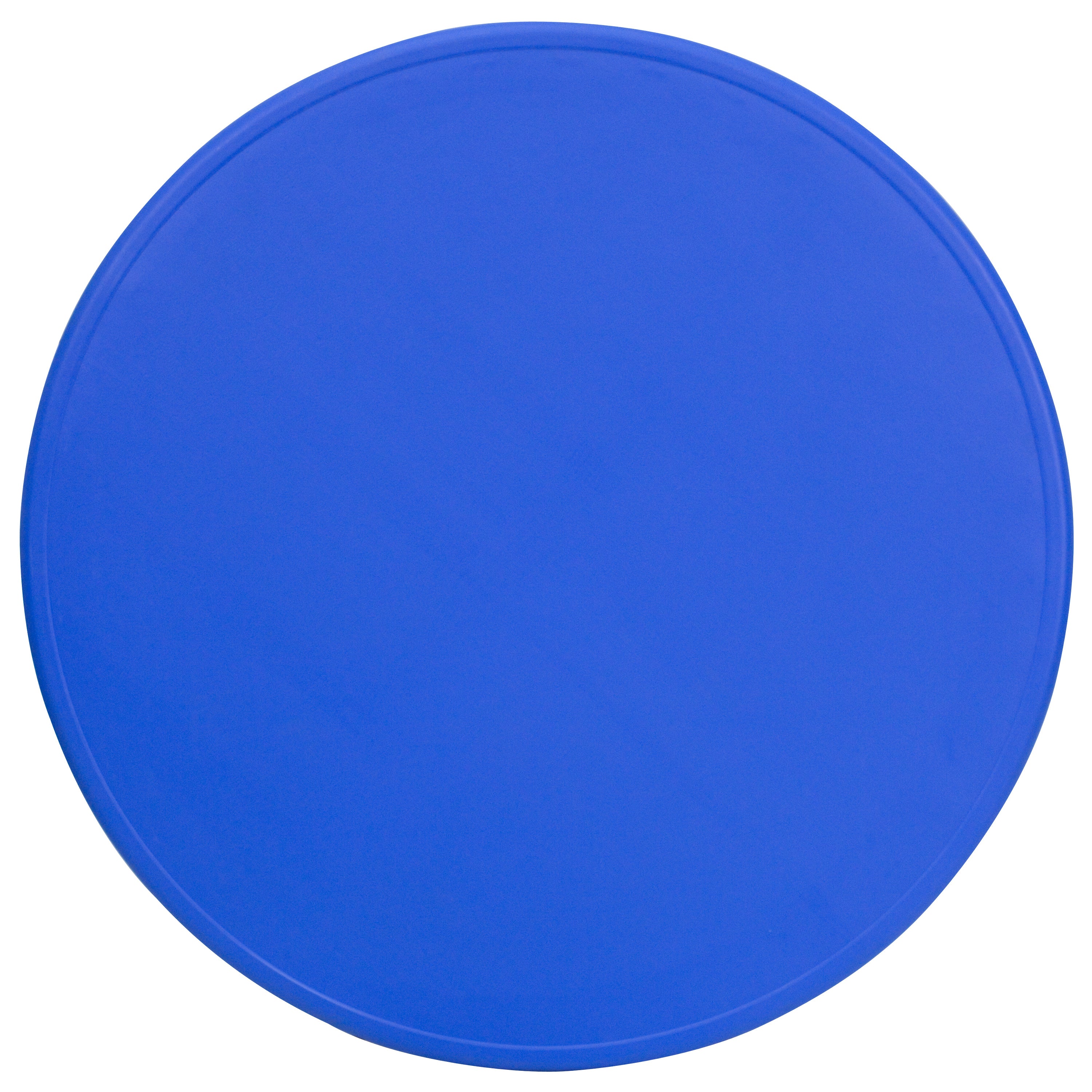 Wren 45'' Round Blue Plastic Height Adjustable Activity Table