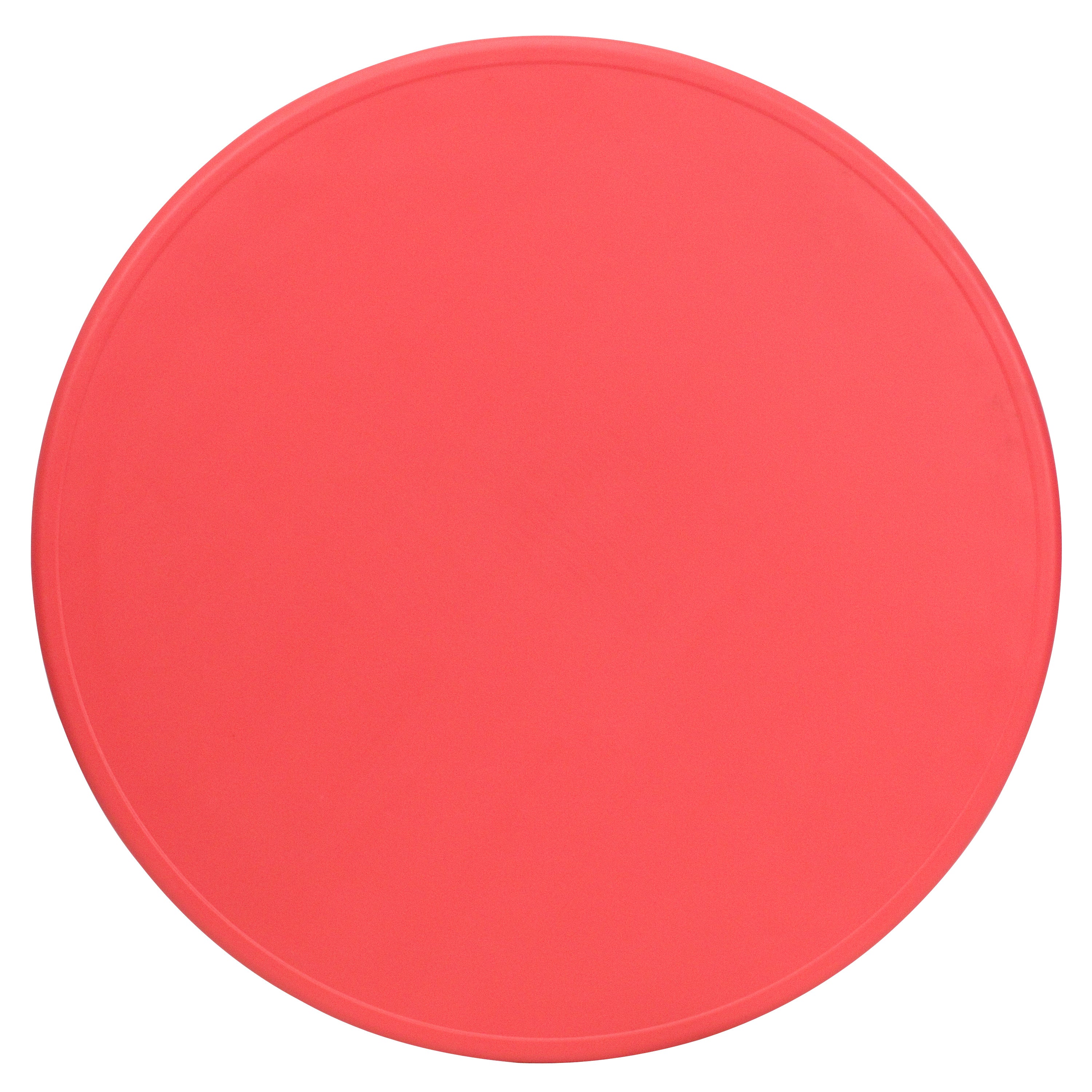 Wren 45'' Round Red Plastic Height Adjustable Activity Table