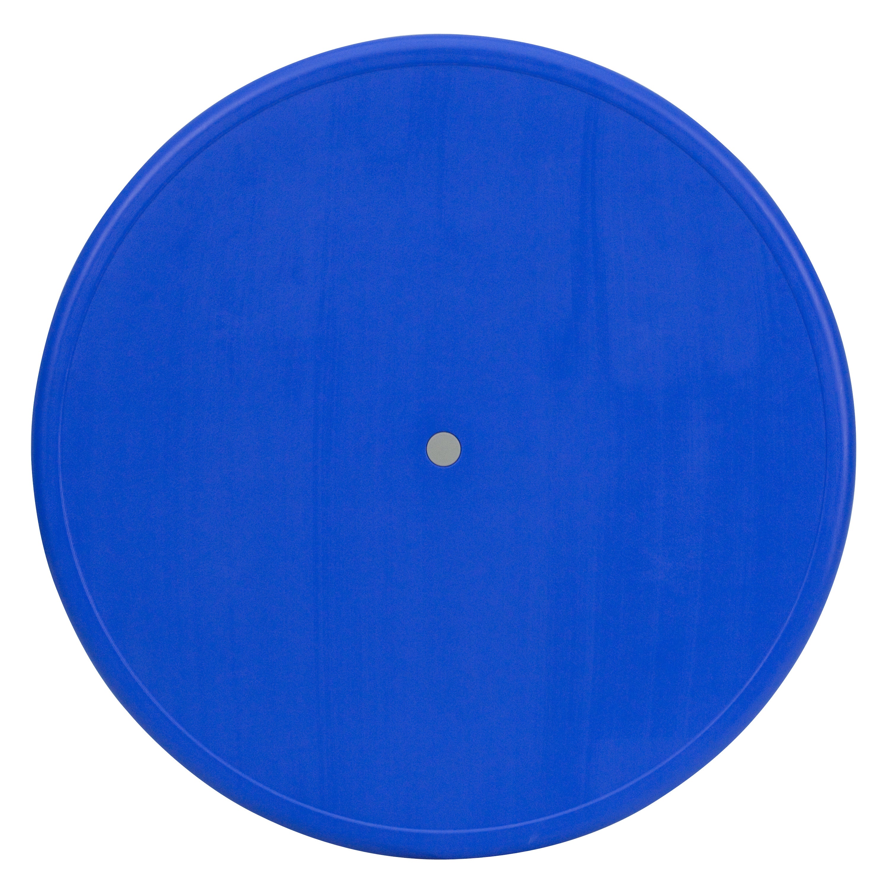 Wren 33'' Round Blue Plastic Height Adjustable Activity Table