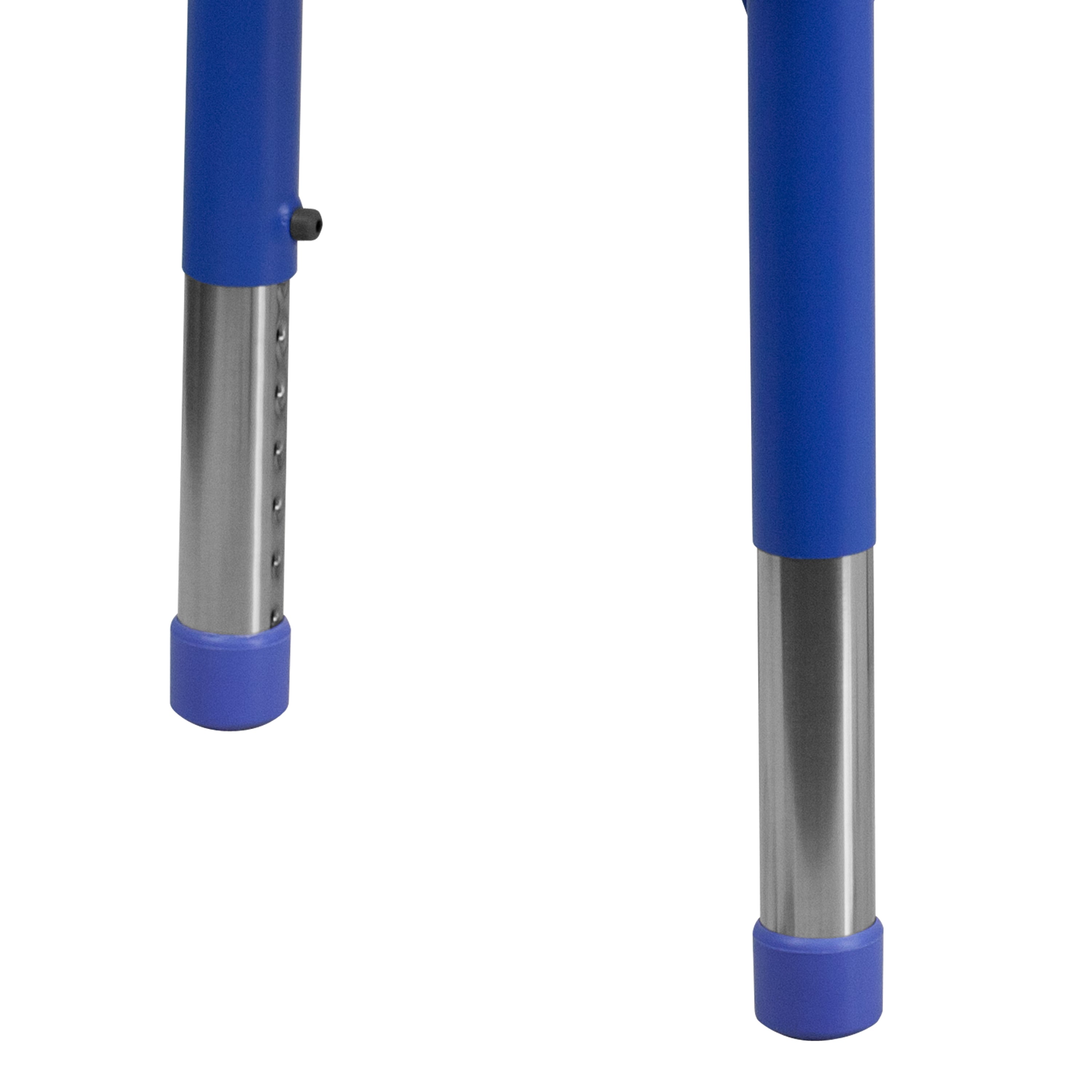 Wren 21.875''W x 26.625''L Rectangular Blue Plastic Height Adjustable Activity Table with Grey Top