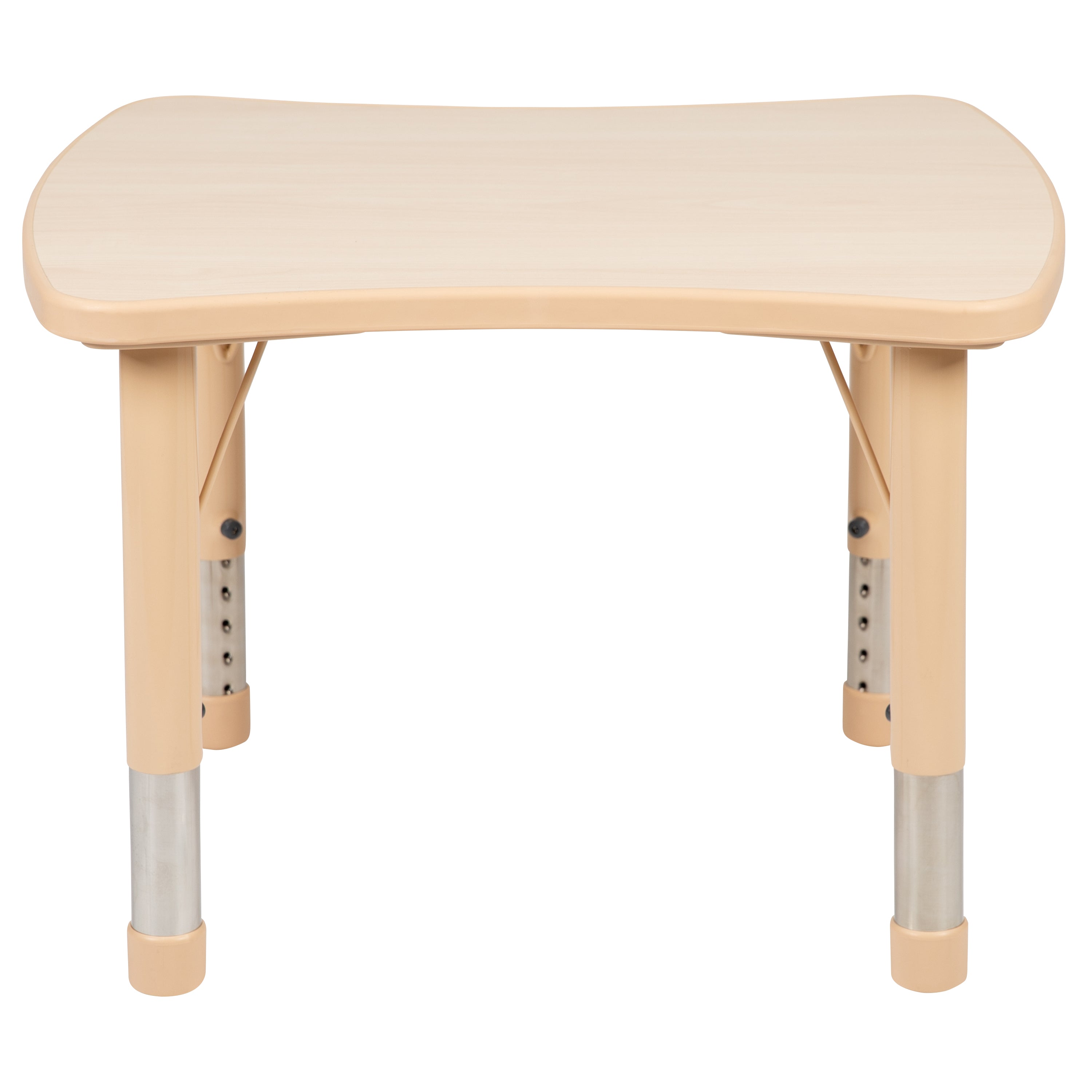 Wren 21.875"W x 26.625"L Rectangular Natural Plastic Height Adjustable Activity Table