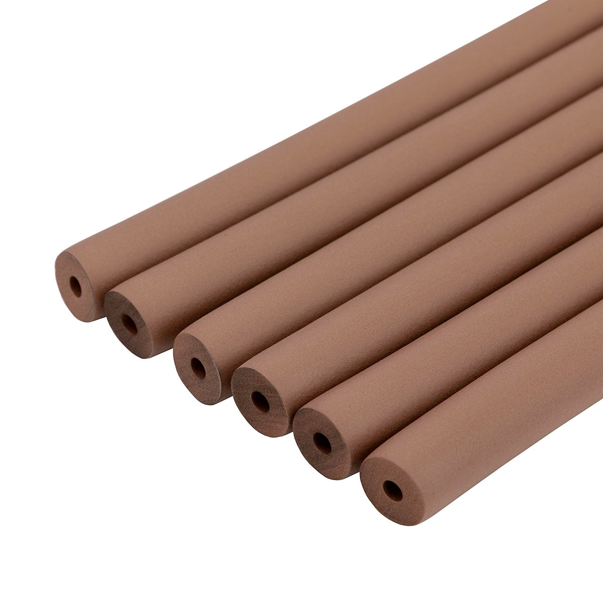 Foam Tubing, Tan, 1/4", Pack of 6