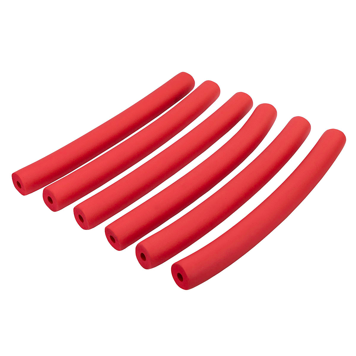 Foam Tubing, Red, 3/8", Pack of 6