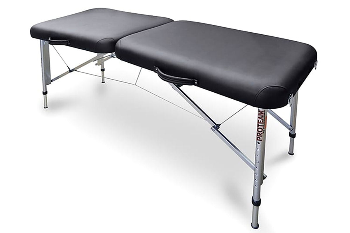 Portable Treatment/Sideline Table 73" x 28" x 24", Black, 600 lb Capacity