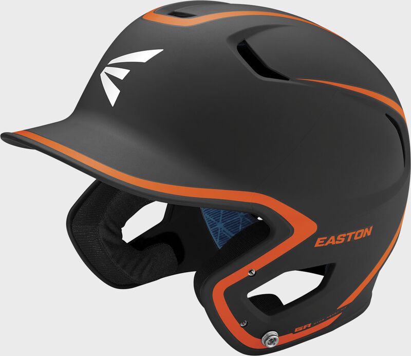 Easton Z5 2.0 2-Tone Senior Matte Batting Helmet - Black/Athletic Orange