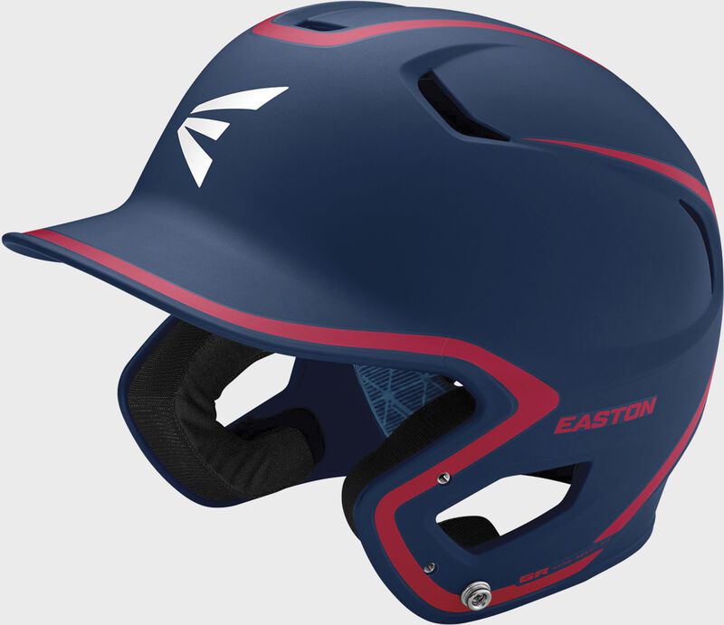 Easton Z5 2.0 2-Tone Junior Matte Batting Helmet - Navy/Red